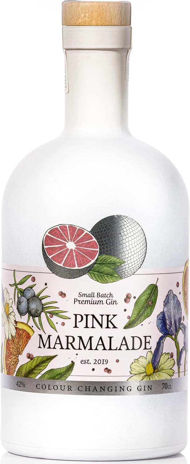 Pink Marmalade Gin | New & Improved Recipe | Premium Colour Changing Gin | 42% A...