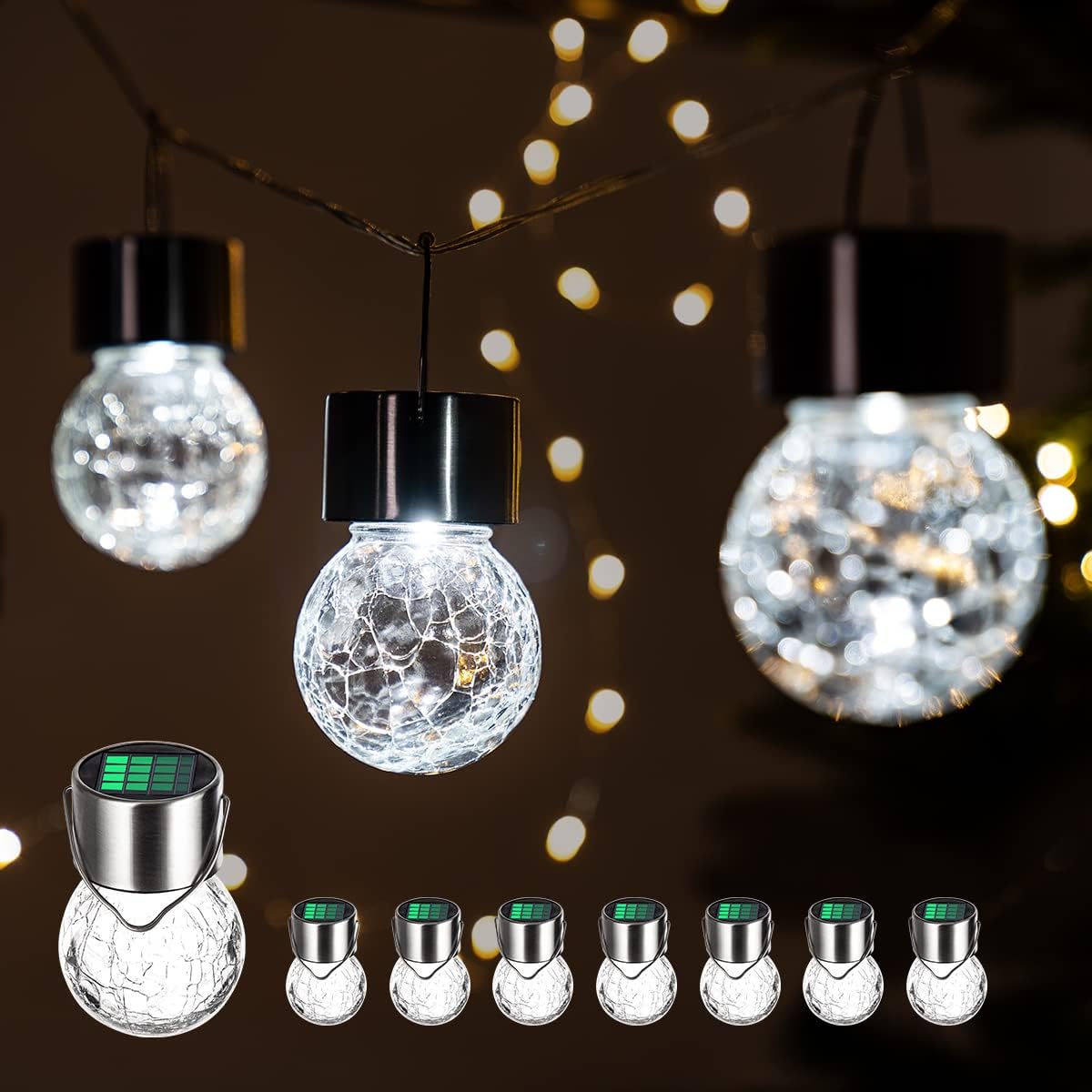 GIGALUMI Solar Hanging Lights, Special Christmas Decoration Lights, Innovative M...