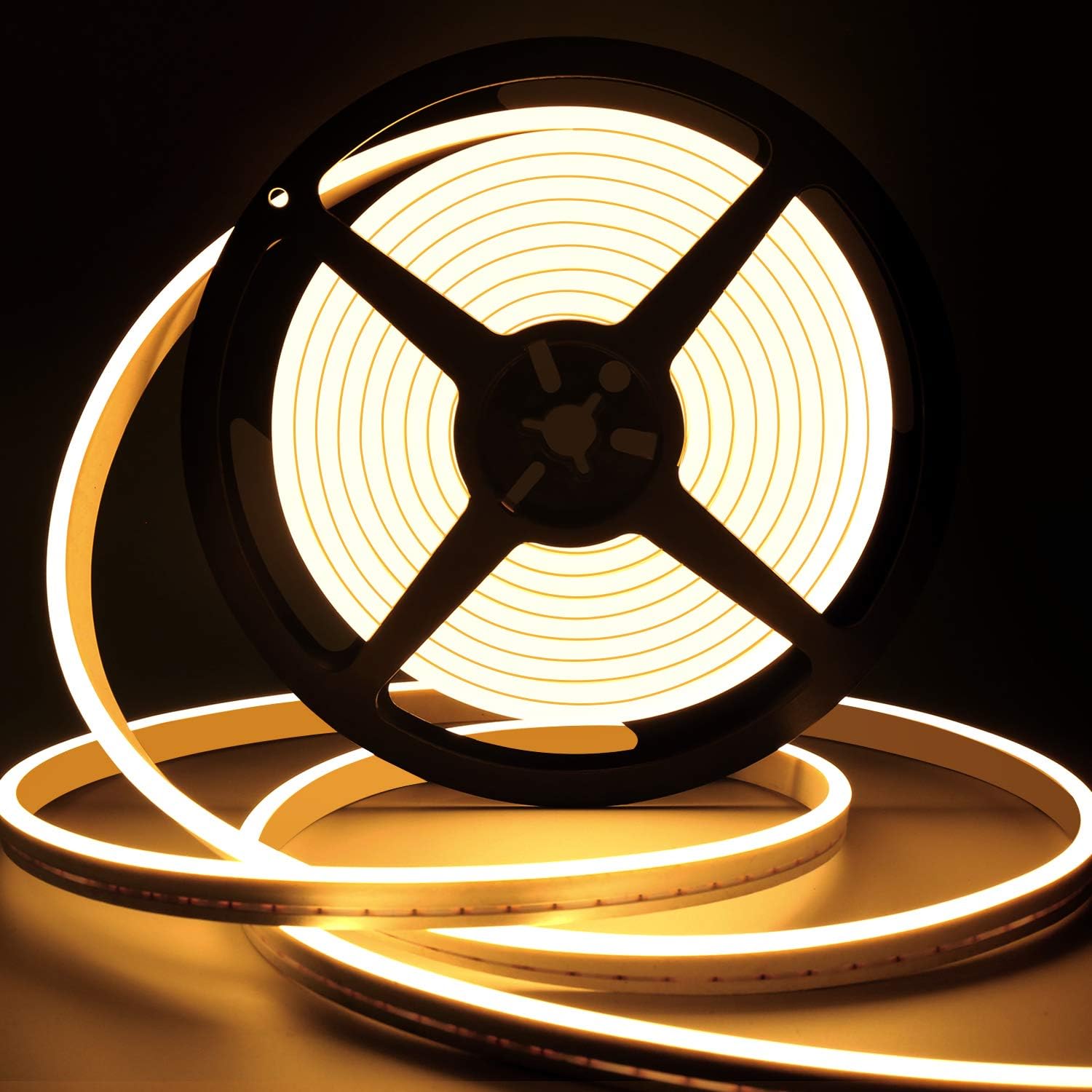 Lamomo LED Neon Lights, 12V Warm White Dimmable LE...