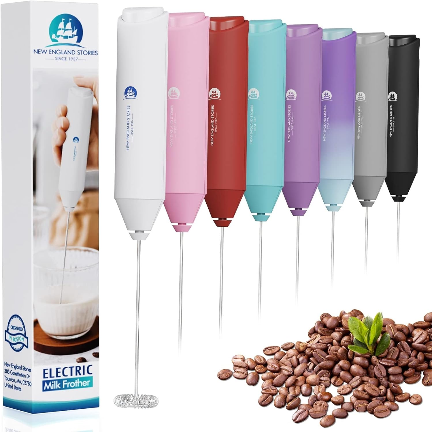Powerful Milk Frother Handheld Foam Maker, Mini Wh...