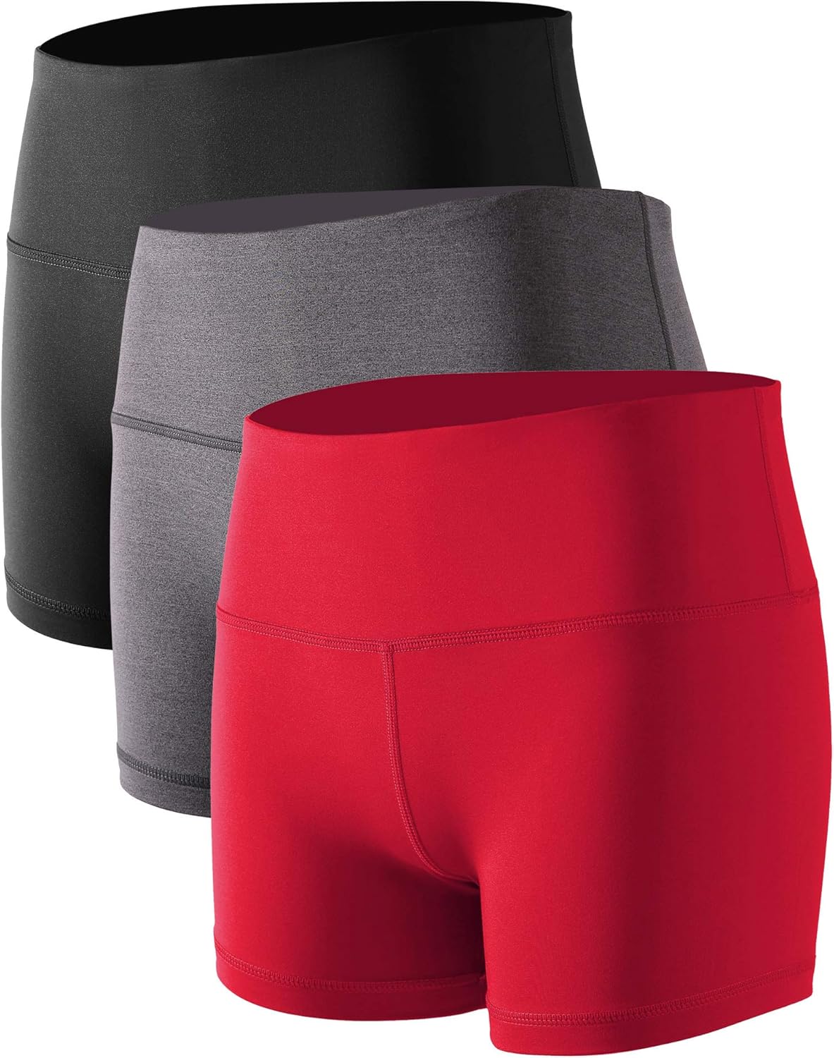Cadmus Women's High-Waist Compression Athletic Workout Running Shorts, Special R...