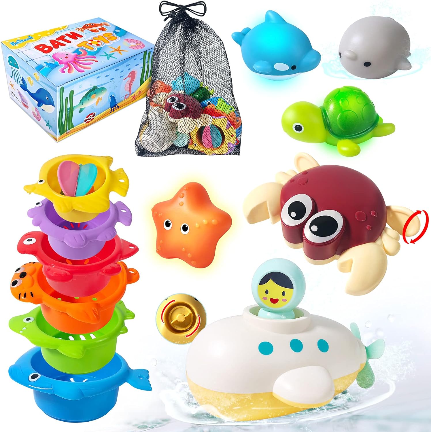 PATIFEED Bath Toys Gifts for Age 3 4 5 6 7 8+ Years Old Kids Boys Girls Toddlers...