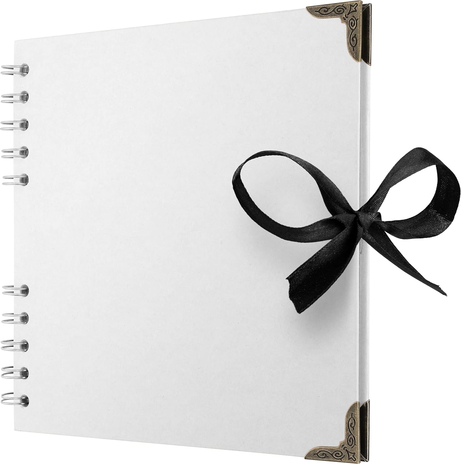 Bstorify Square Scrapbook Photo Albums 36 Pages (18 x 18 cm) White Thick Paper,...