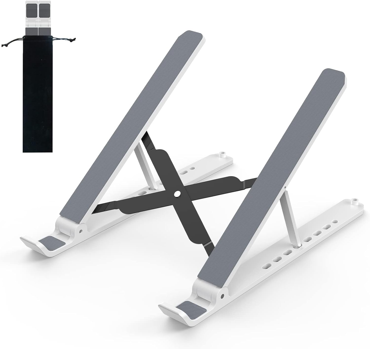 Laptop Stand for Desk, Adjustable Laptop Riser Foldable Portable Laptop Holder,...