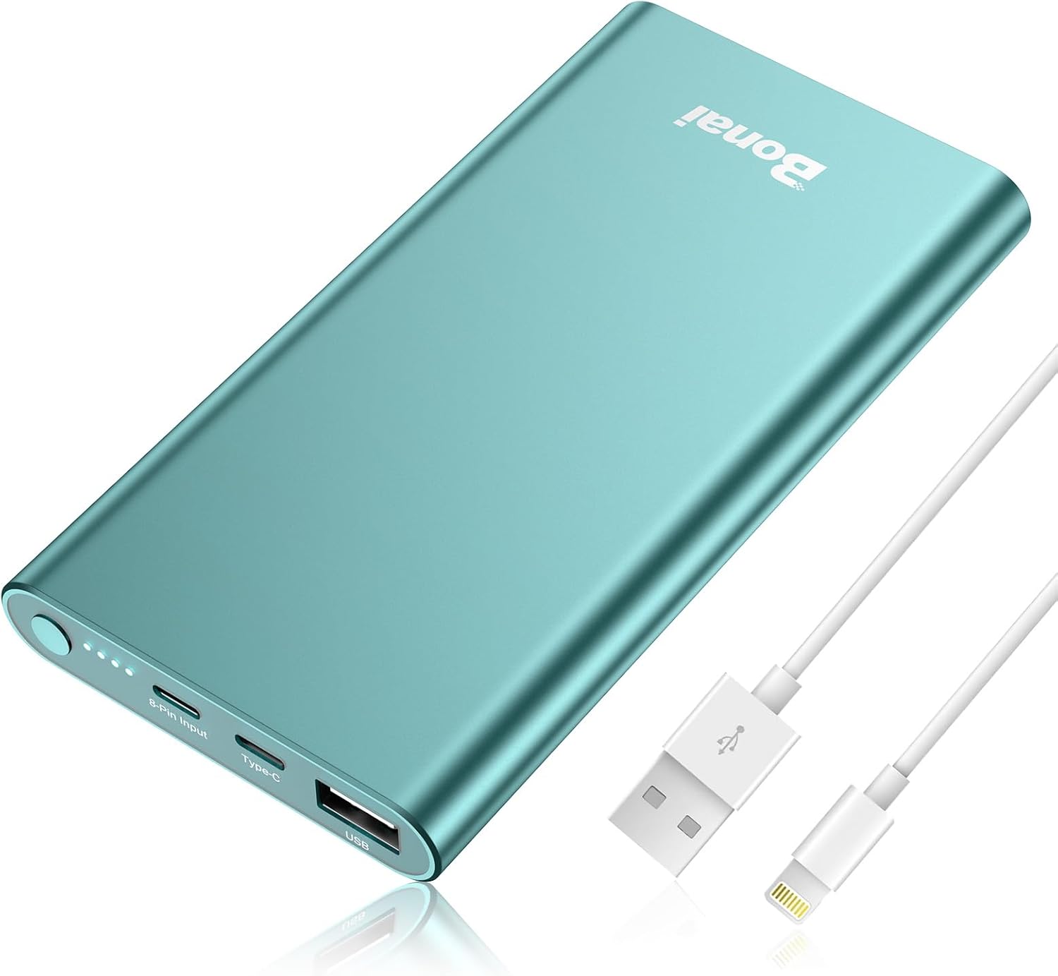 BONAI Portable Charger 12,000mAh 5V/3A Fast Charging Power Bank, Dural Input & O...