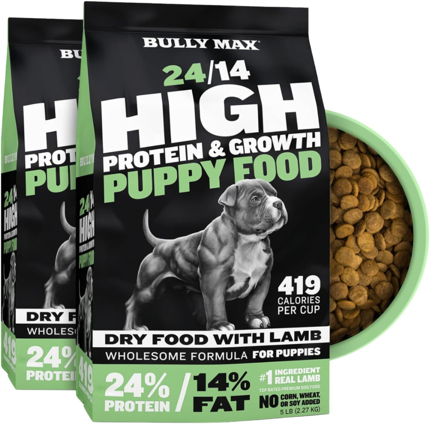 Bully Max Puppy Food 24/14 High Protein & Growth F...