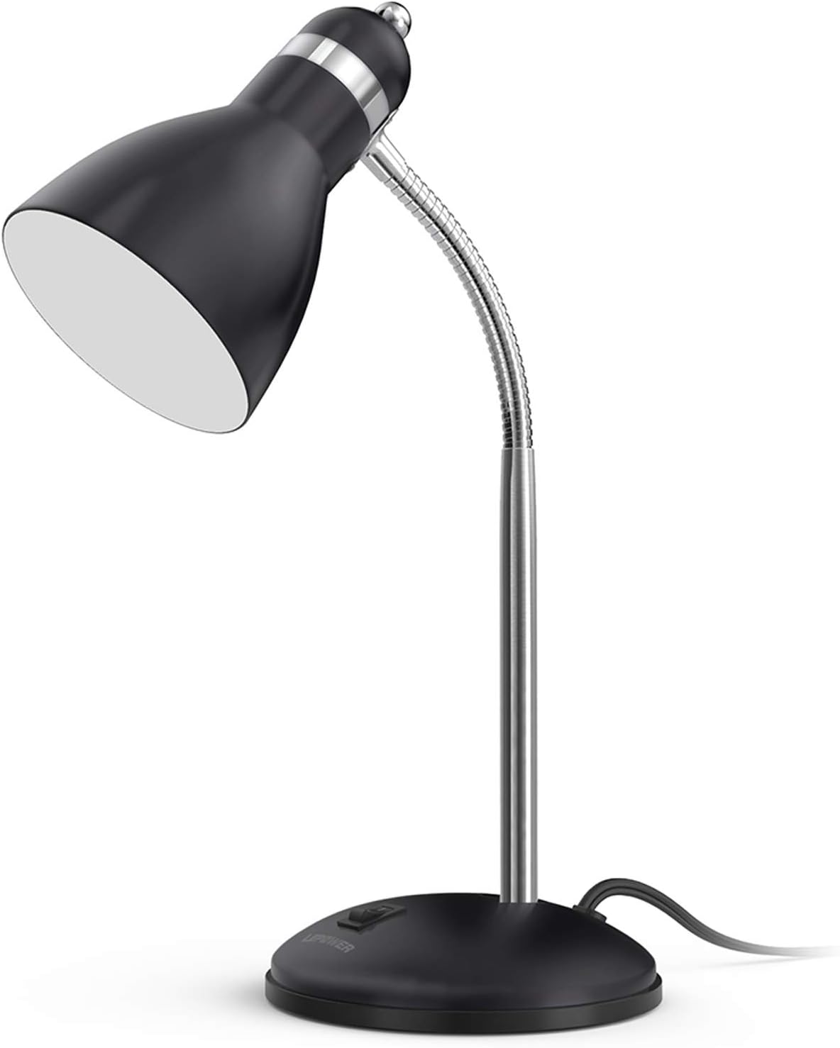 LEPOWER Metal Desk Lamp, Adjustable Goose Neck Table Lamp, Eye-Caring Study Desk...