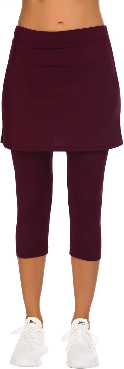 Balancora Women's Sports Skort Running Skort Leggings with Skirt Tennis Skirts H...
