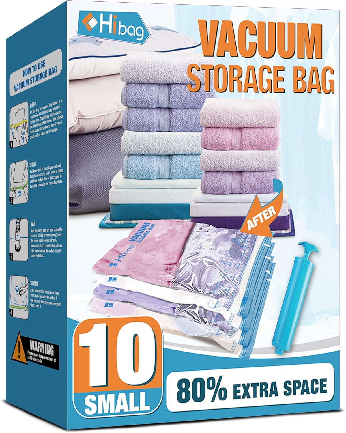 Vacuum Storage Bags, 10 Small Space Saver Vacuum S...