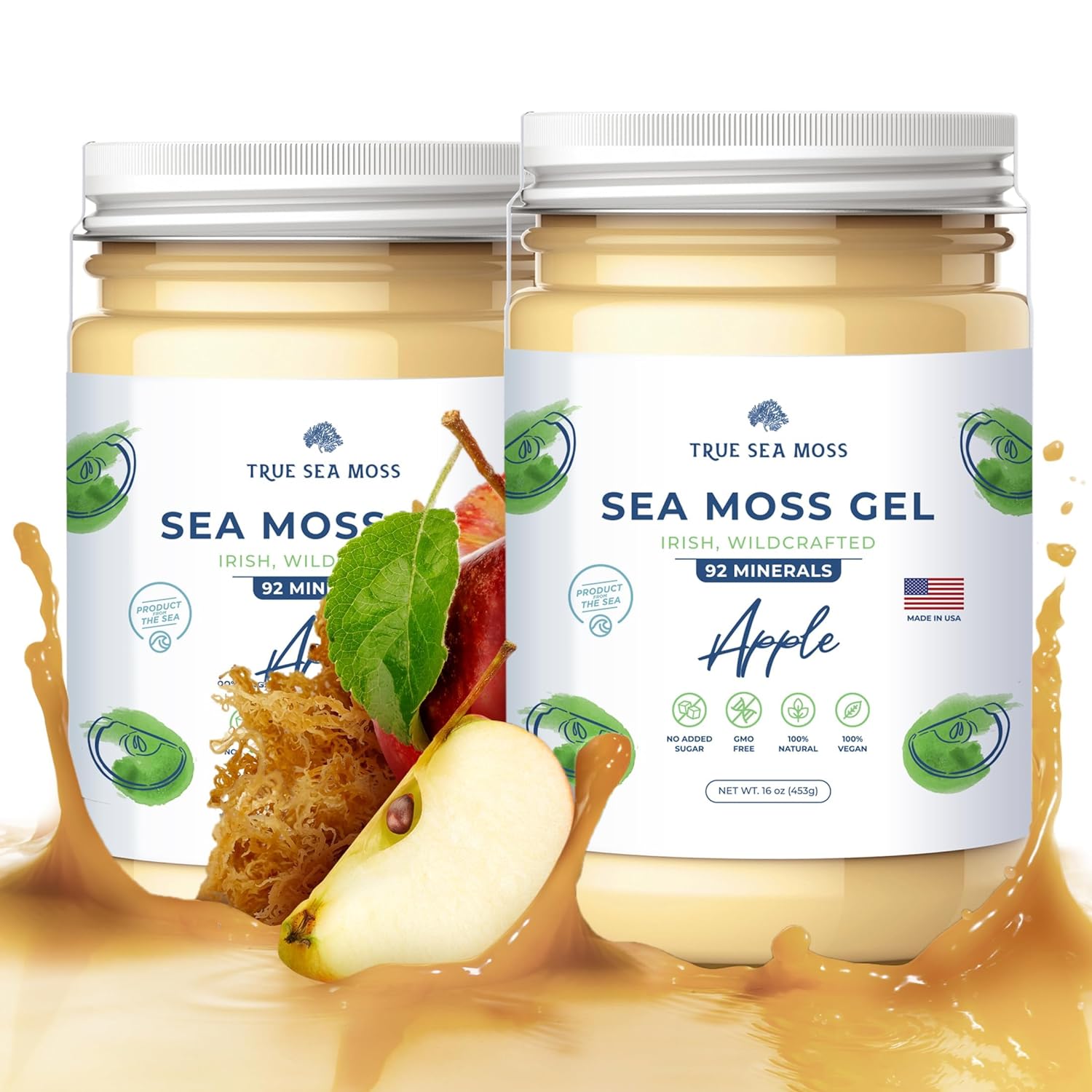 TrueSeaMoss Wildcrafted Irish Sea Moss, Special Sea Moss Gel With Dried Seaweed,...