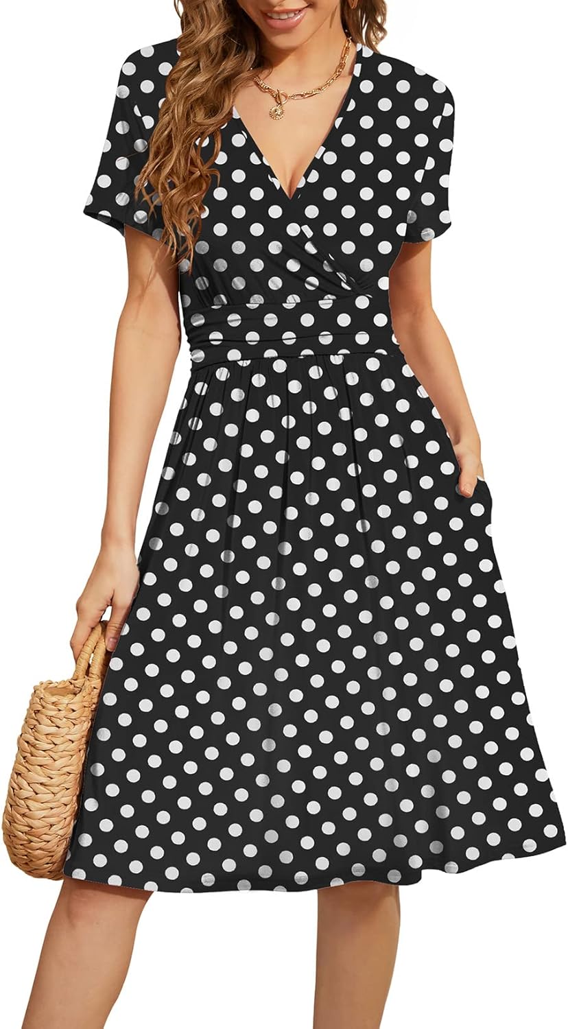 WEACZZY Women's Dress, Special 2024 Summer Short Sleeve Casual Dress, High-Quali...