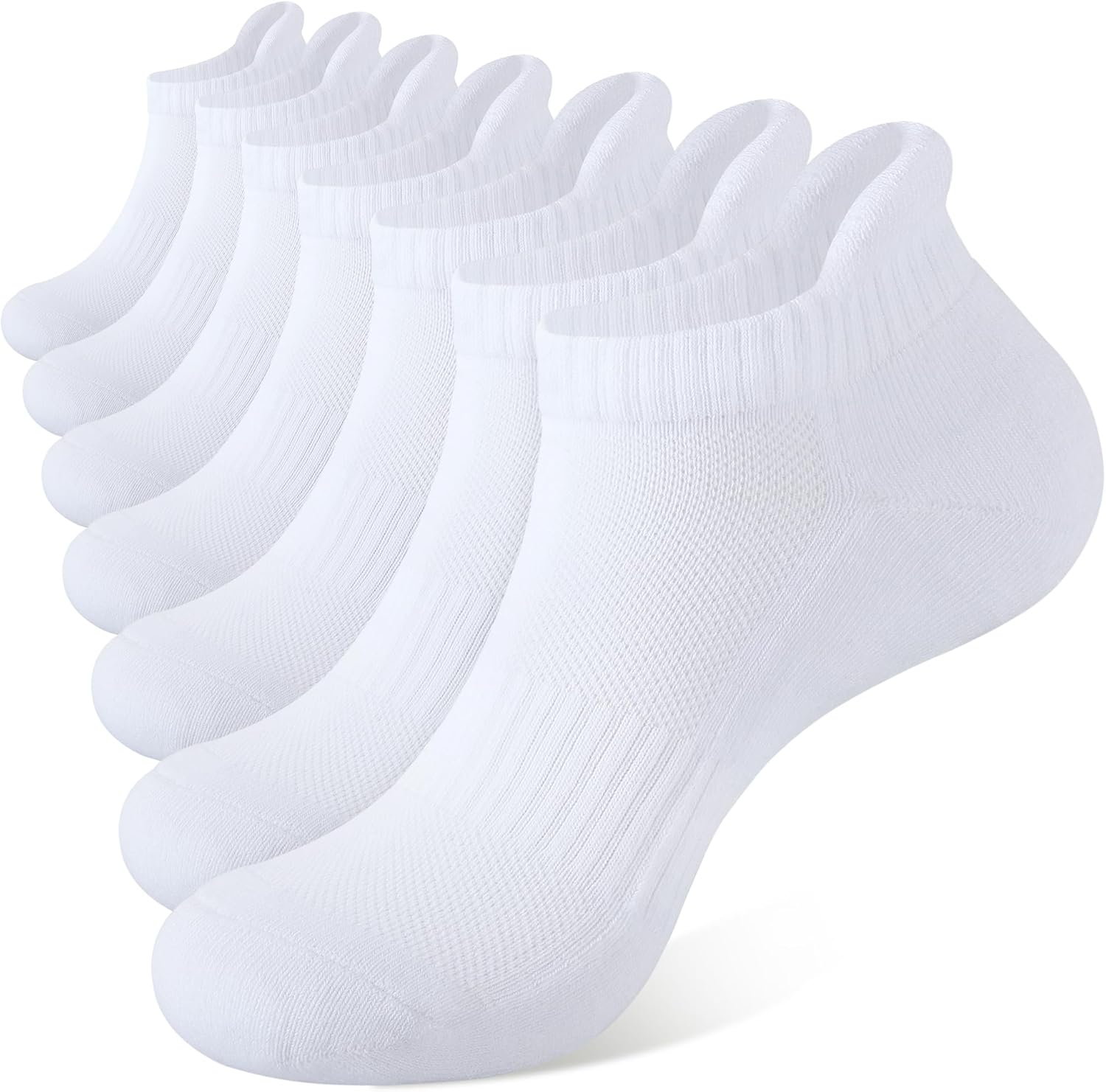 Closemate 7 Pairs Ankle Trainer Socks Cushioned Sports Socks for Men Non-slip Ta...