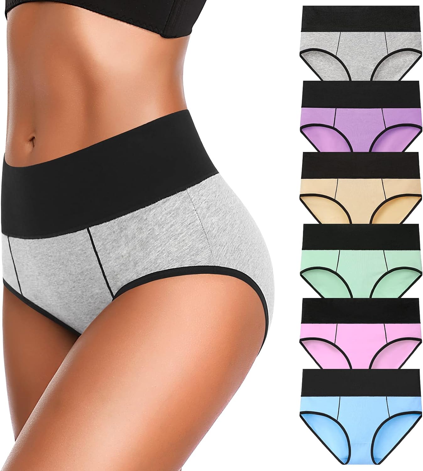 Unique Cotton High Waist Panties, Eiggam Comfortable Underwear for Women, Specia...