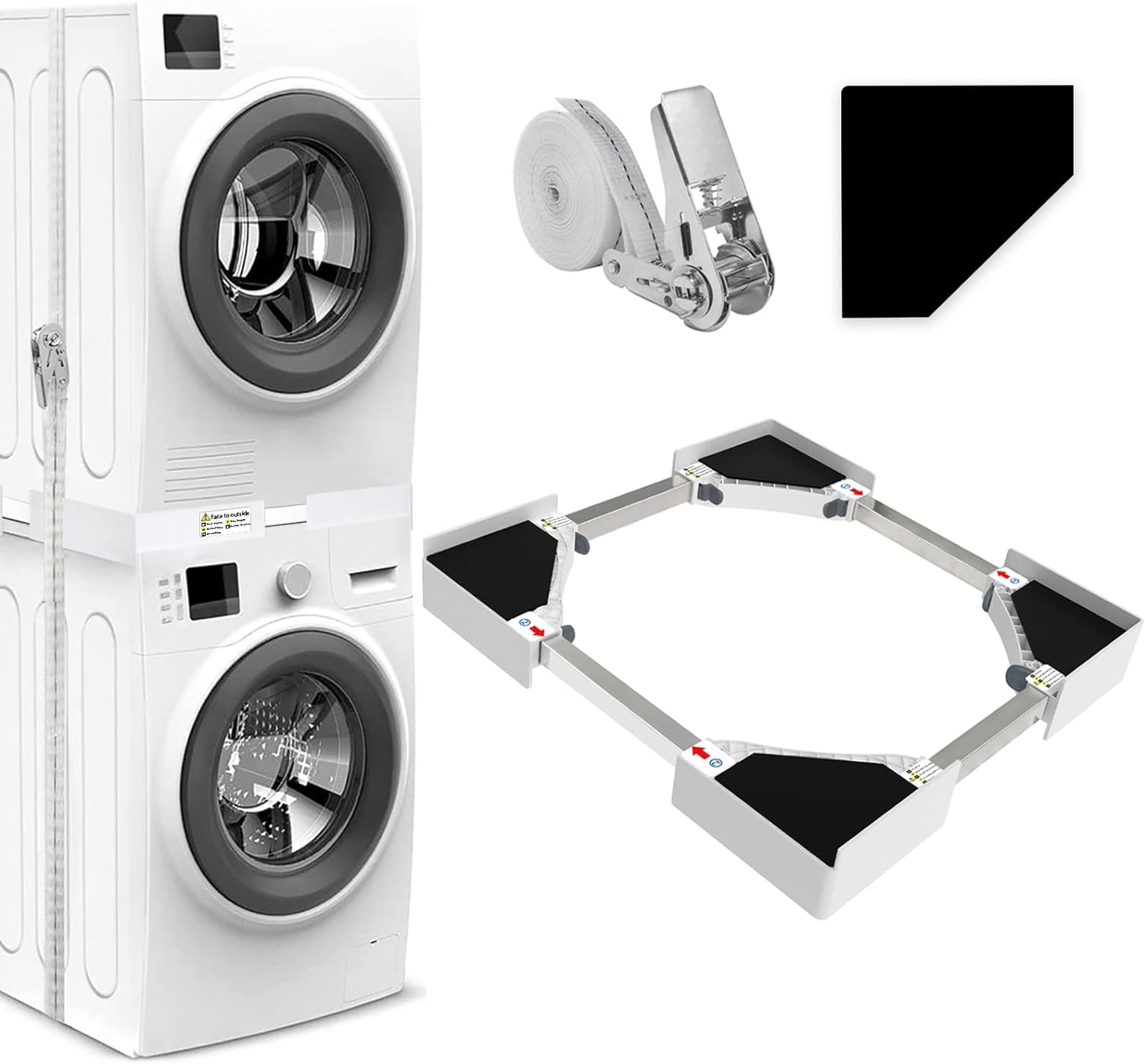 NIUXX Universal Stacking Kit for Washer and Dryer,...
