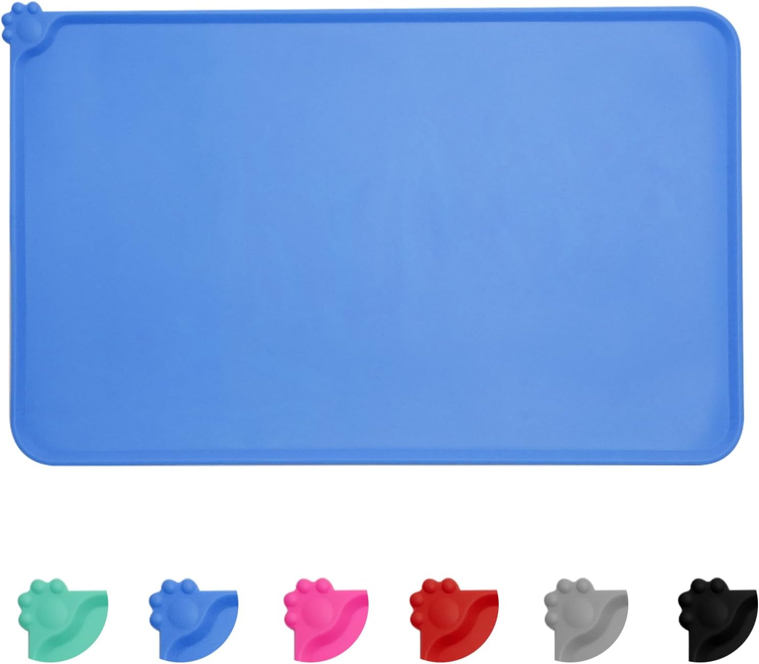 MOACC Dog Food Mat, Silicone Pet Feeding Mat, Non Slip & Waterproof Bowl Mat for...