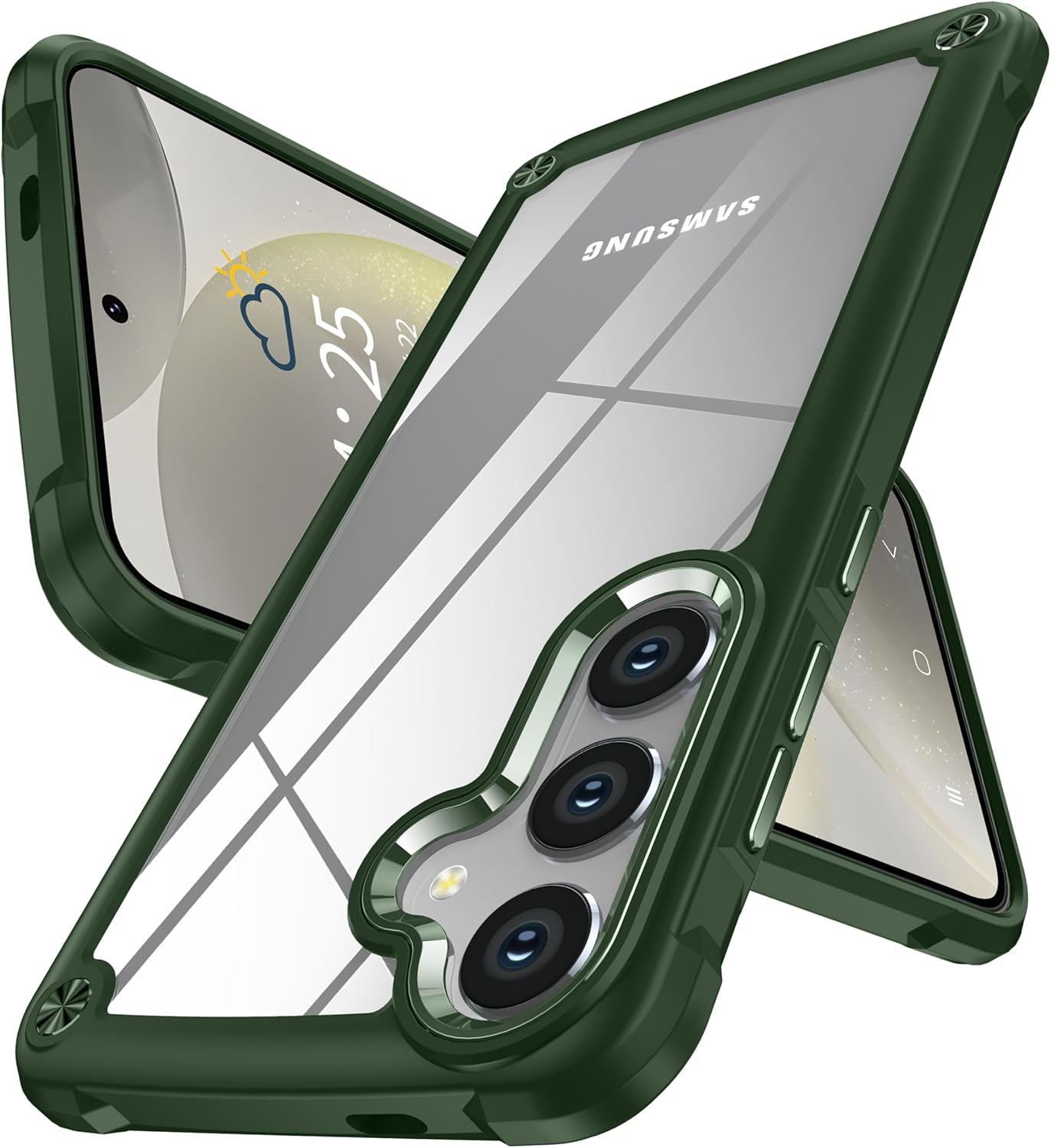 Oterkin for Samsung Galaxy S24 Plus Case Clear, [20X Anti-Yellowing] S24 Plus Ca...