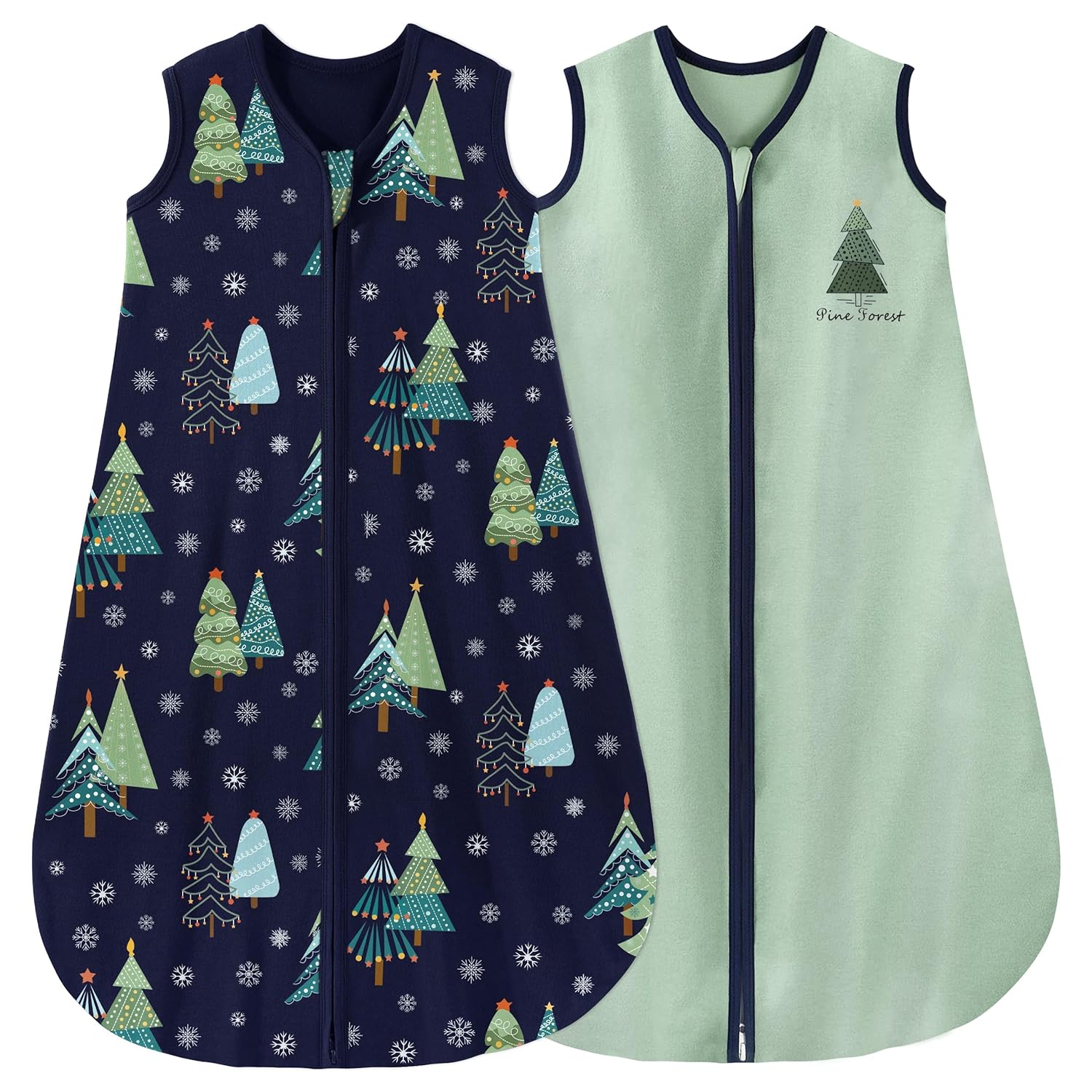 Yoofoss Baby Sleep Sack 6-12 Months Baby Wearable Blanket 100% Cotton 2-Way Zipp...