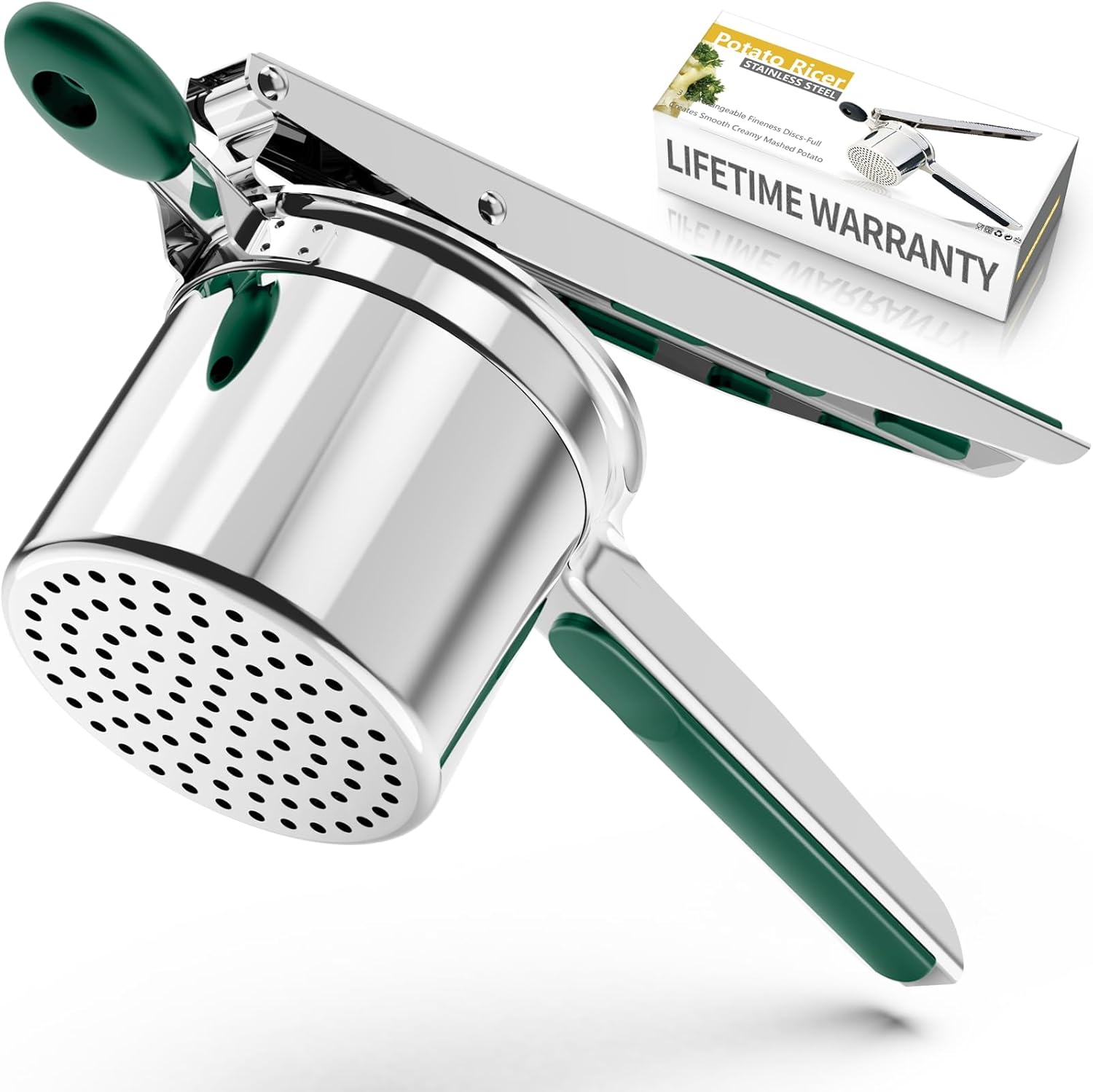 SPEENSUN Potato Ricer,Potato mashers,Large 15oz Heavy Duty Potato Ricer Stainles...