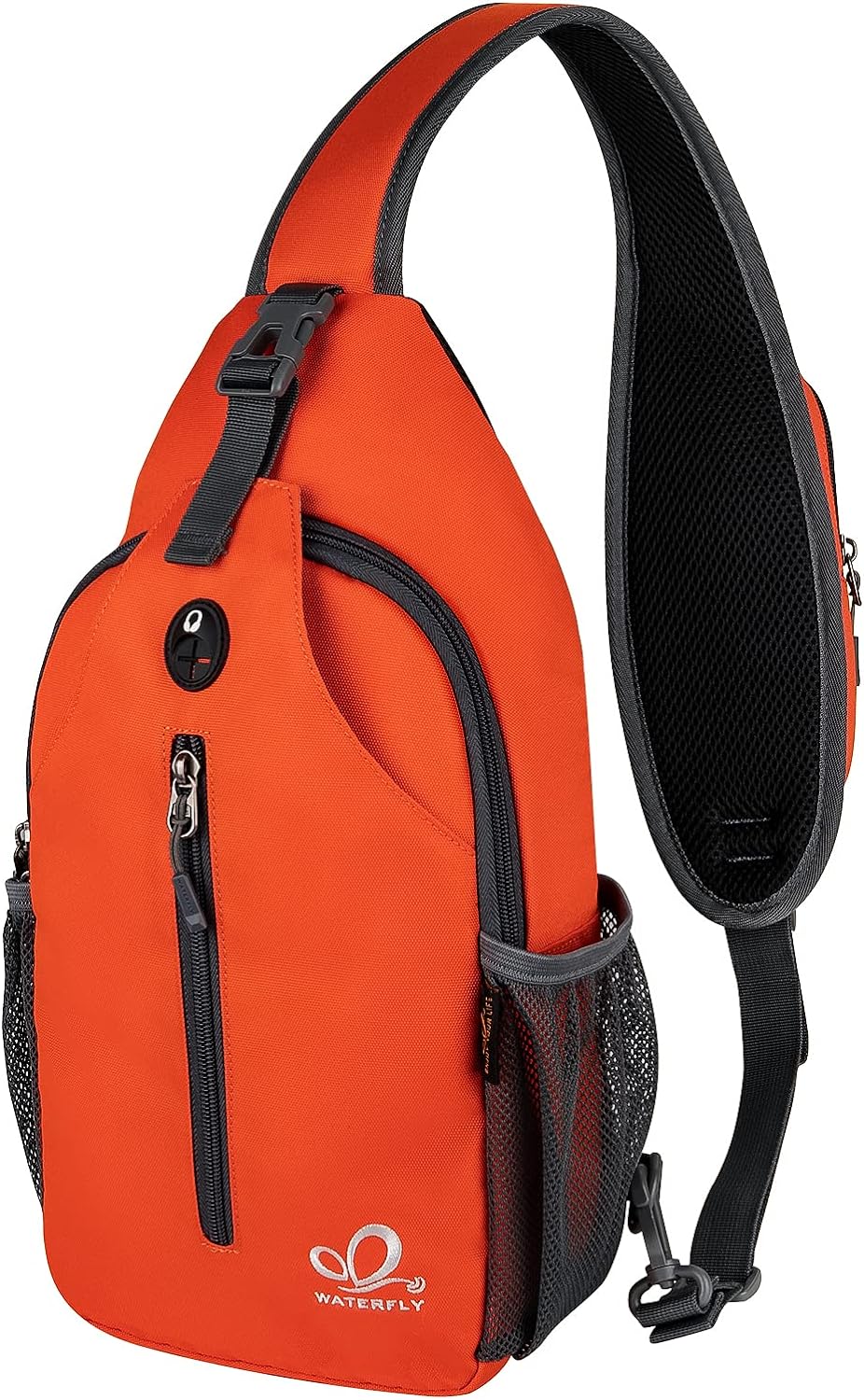 WATERFLY Crossbody Sling Backpack Sling Bag Travel Hiking Chest Bag Daypack Z-co...