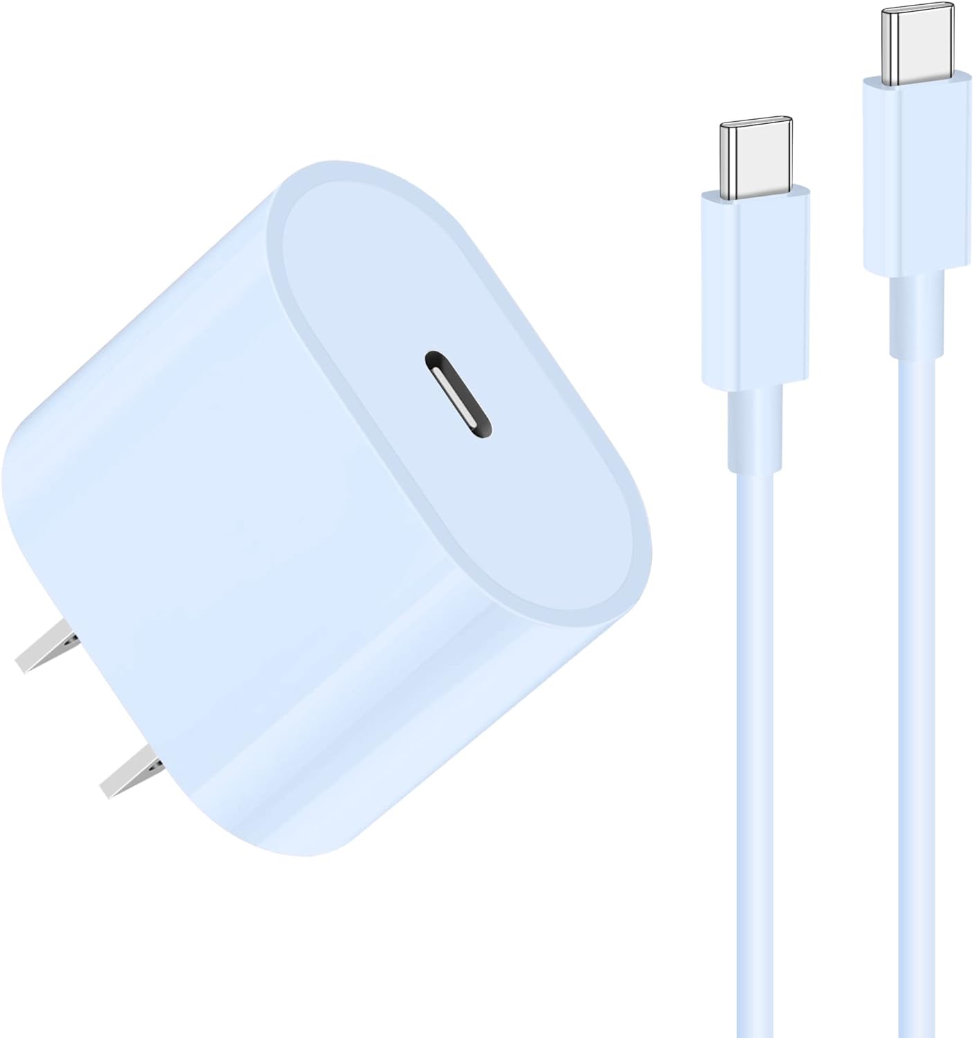 20W USB C Charger with 6.6ft USB C to C Charging Cable for iPad Pro 13/12.9/11 i...