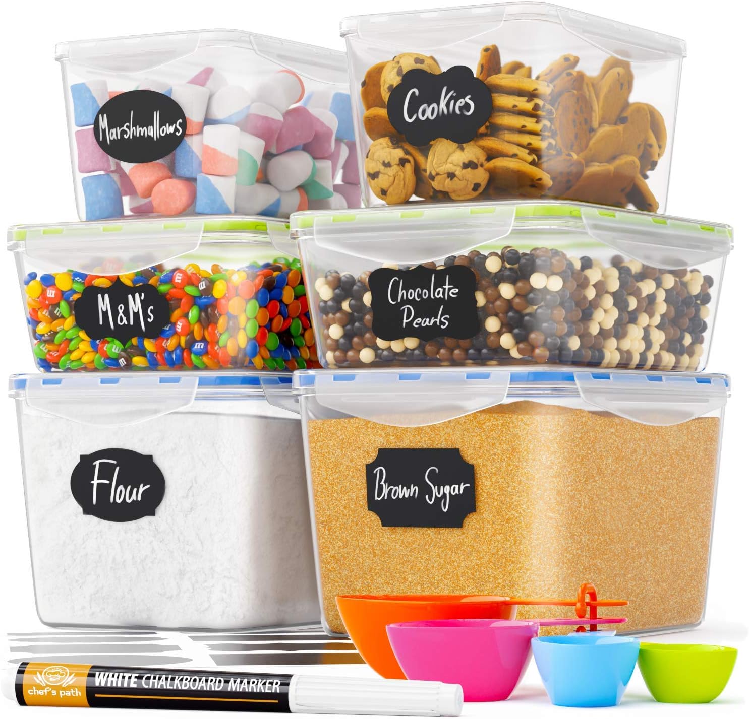 Chef's Path Food Storage Containers - Pantry Organization and Storage - Great fo...