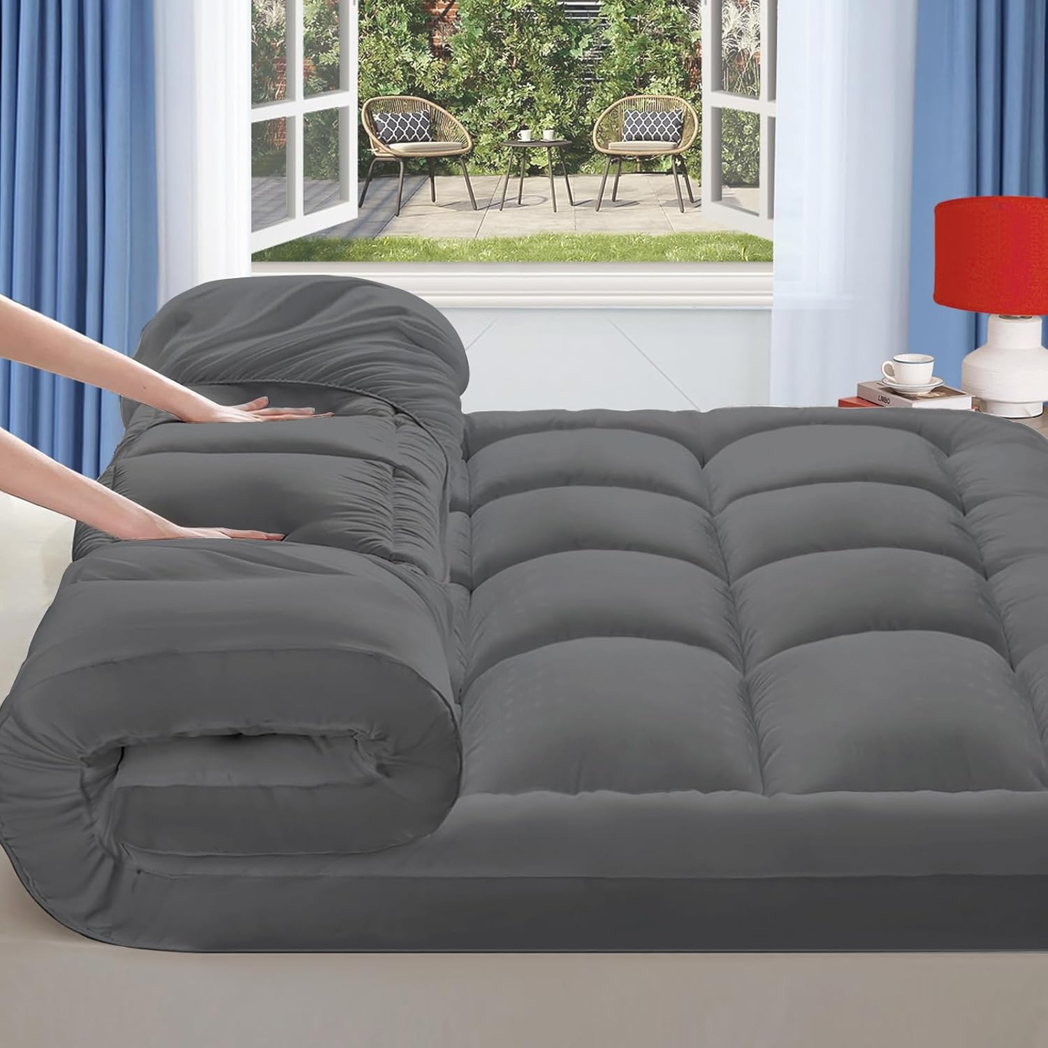 Extra Thick King Mattress Topper, Special Mattress Protector, Innovative Breatha...