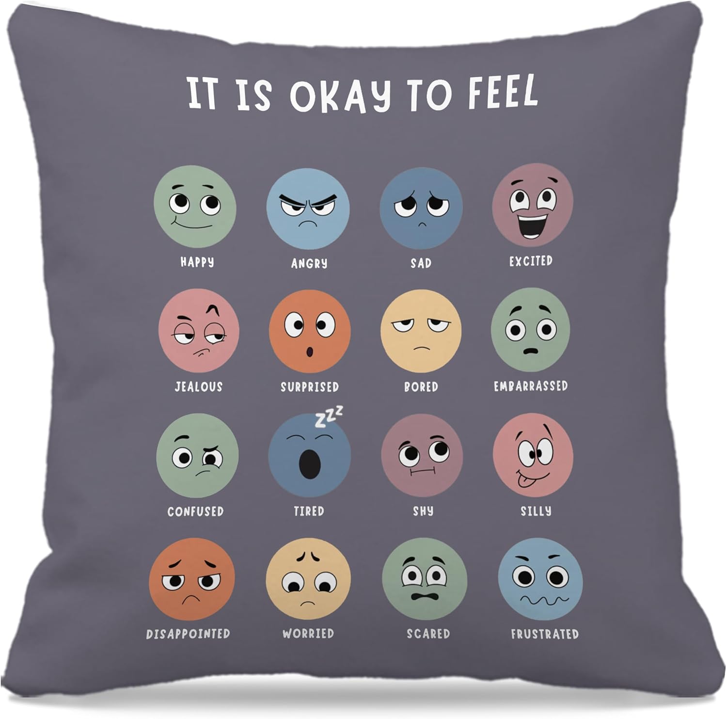 Nogrit Counseling Office Must Haves Throw Pillow Cover, Calming Corner, Mental H...