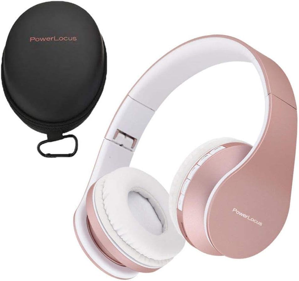 PowerLocus Wireless Bluetooth Headphones, Special Over-Ear Stereo Foldable Headp...