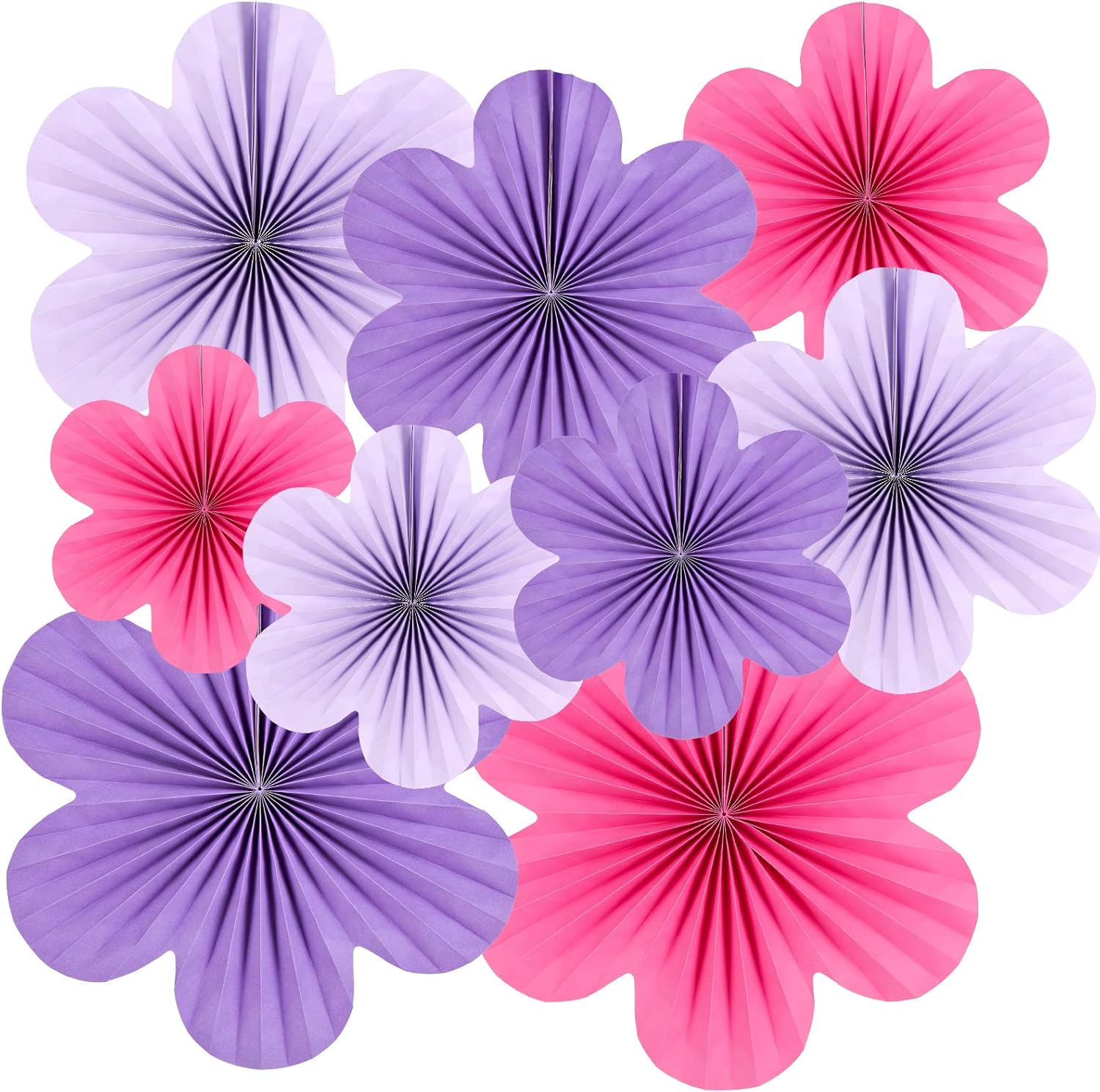 SUNBEAUTY Paper Flowers Decorations for Wall Paper Fans Classroom Decoration Pap...