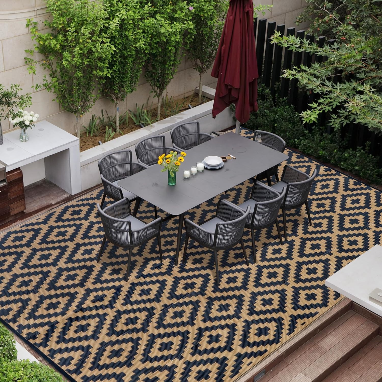 SAND MINE Reversible Mats, Special Large Floor Mat and Rug, Innovative Modern Ar...
