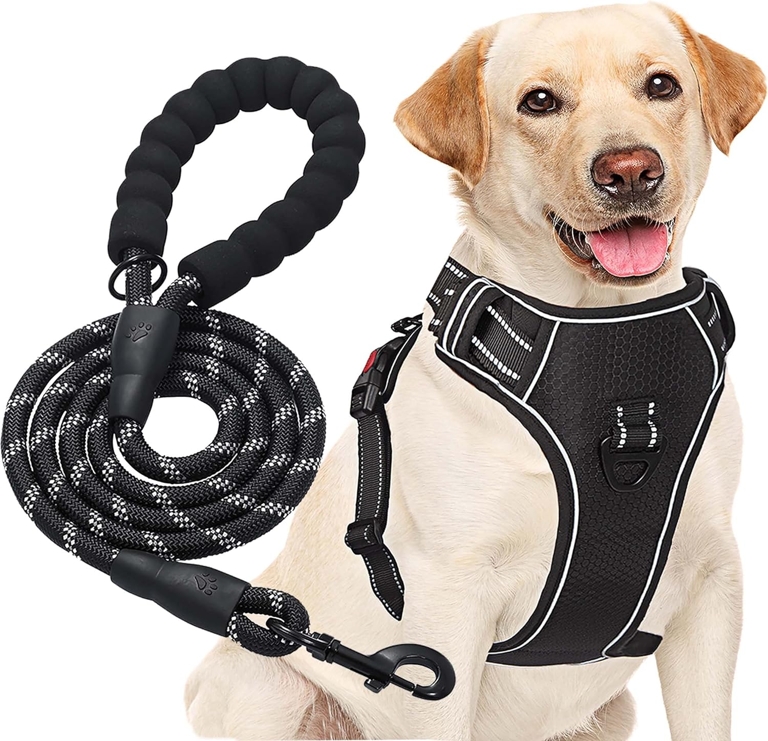 haapaw No Pull Dog Harness Adjustable Reflective Oxford Easy Control Medium Larg...