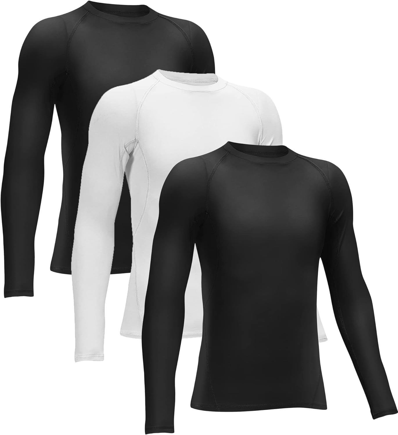 4 or 3 Pack Youth Boys' Compression Leggings Tights Athletic Pants Sports Base L...
