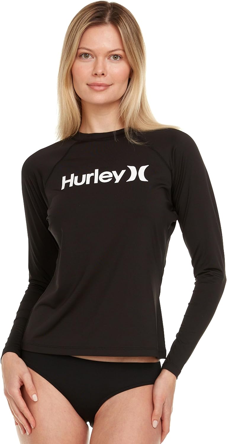 Hurley Rash Guard for Women, Special Womens Rash Guard Long Sleeve Shirts, High-...