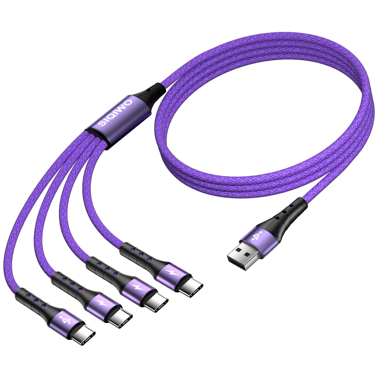 SIQIWO USB C Cable, Special Fast Charging Cable 1.2M, Innovative Braided QC 3.0(...