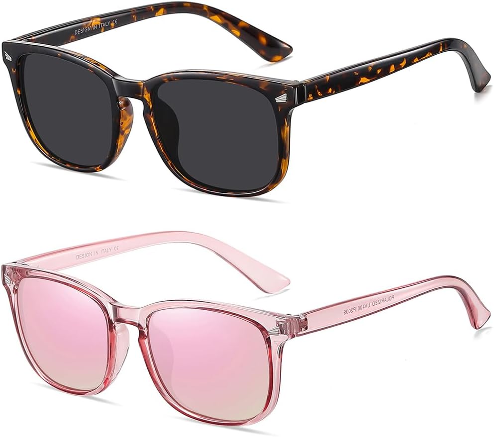DUSHINE Polarized Sunglasses for Women Classic Retro Style 100% UV Protection A9...
