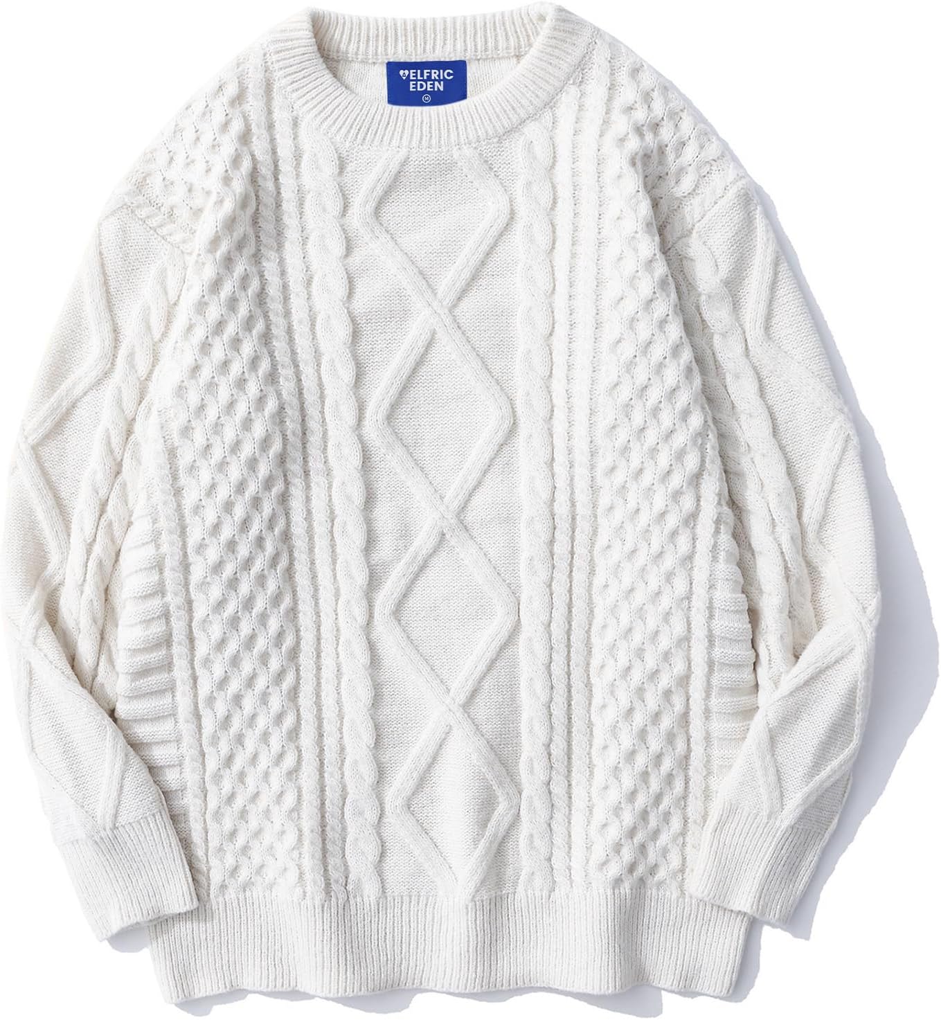 Aelfric Eden Sweater, Unique Oversized Knit Sweater with Solid Vintage Pullover,...