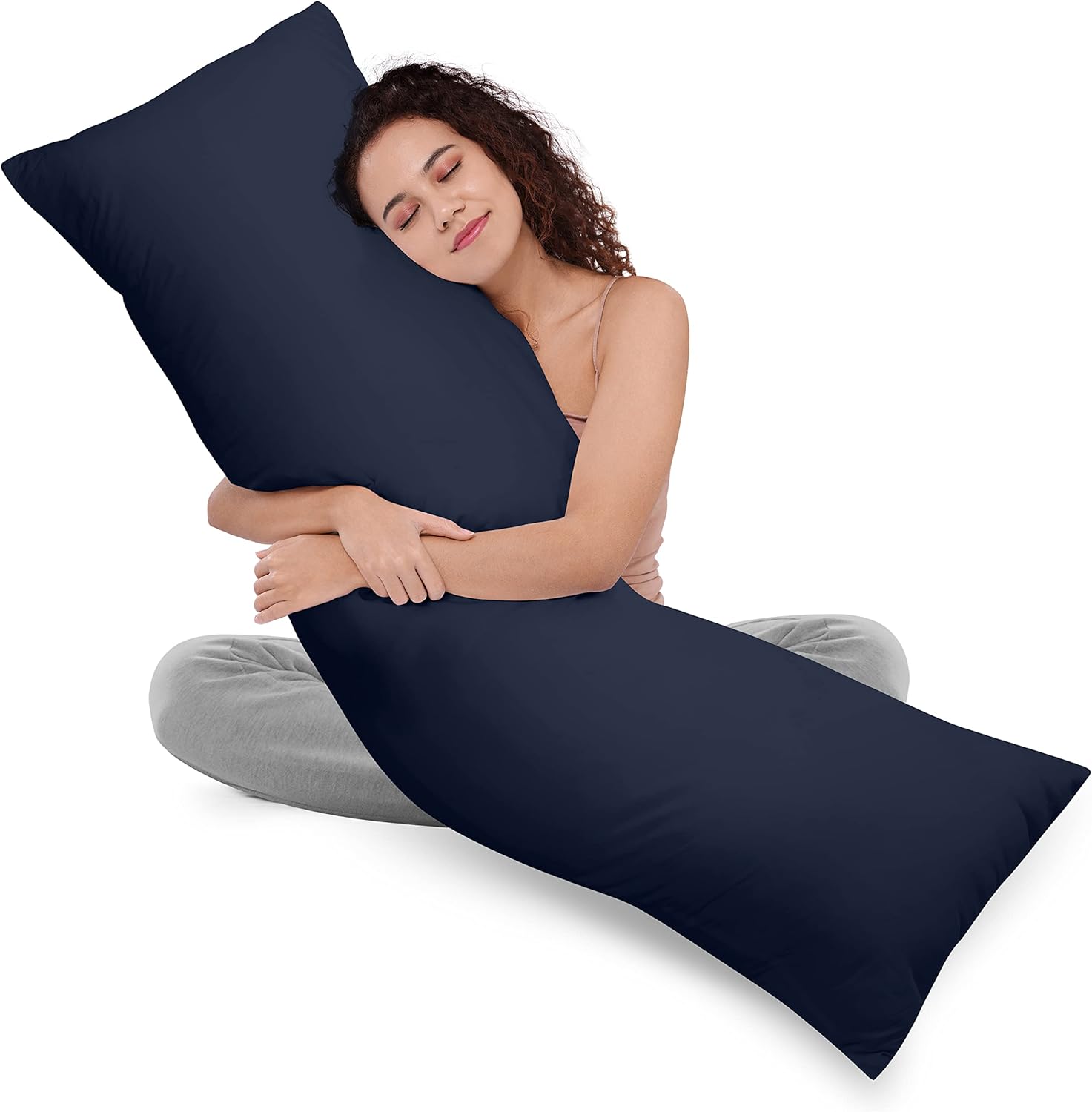 Utopia Bedding Full Body Pillow for Adults (Navy,...