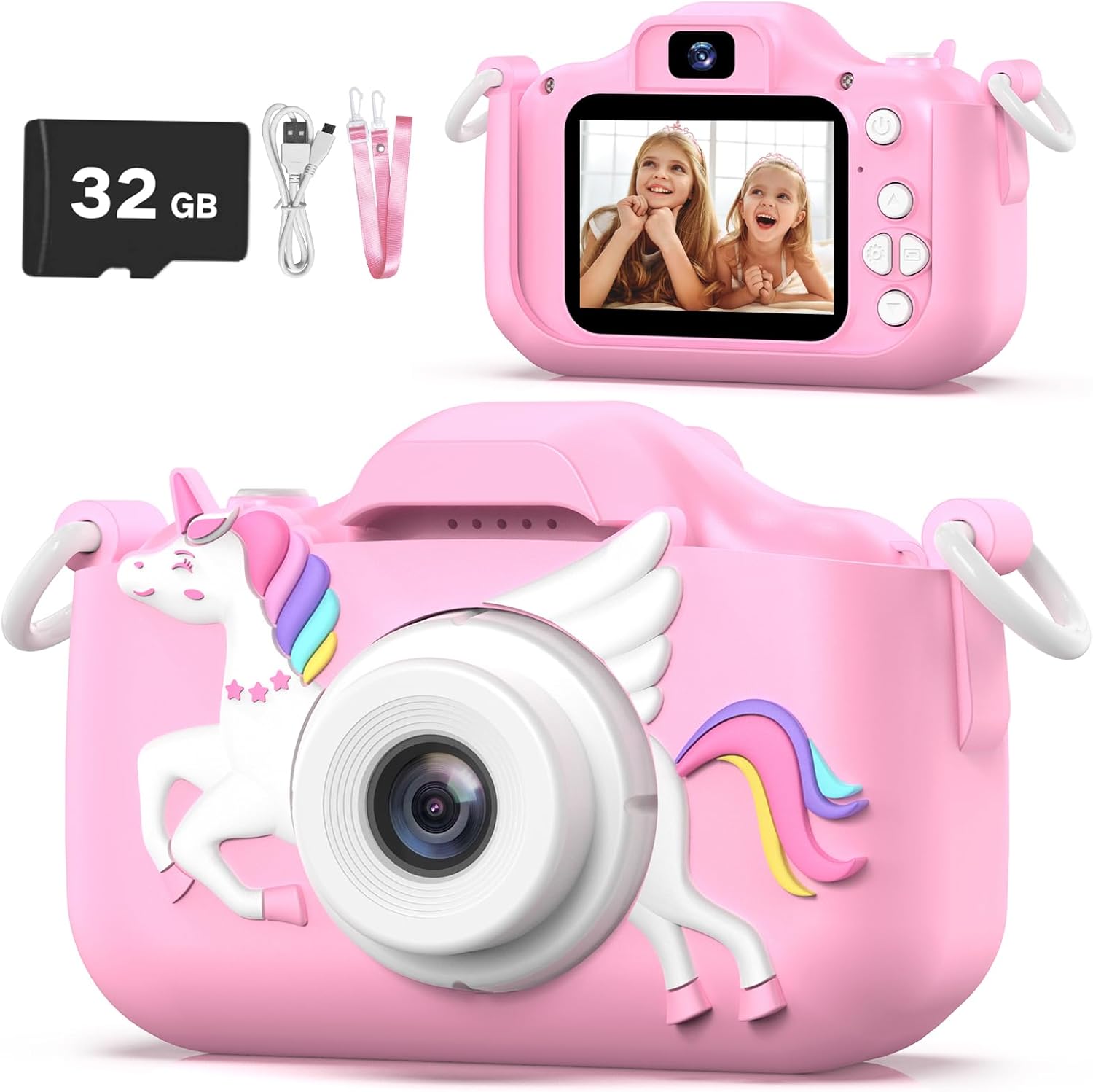 Kids Camera for Girls, Special Kids Selfie Camera for 3-12 Years, Unique Birthda...