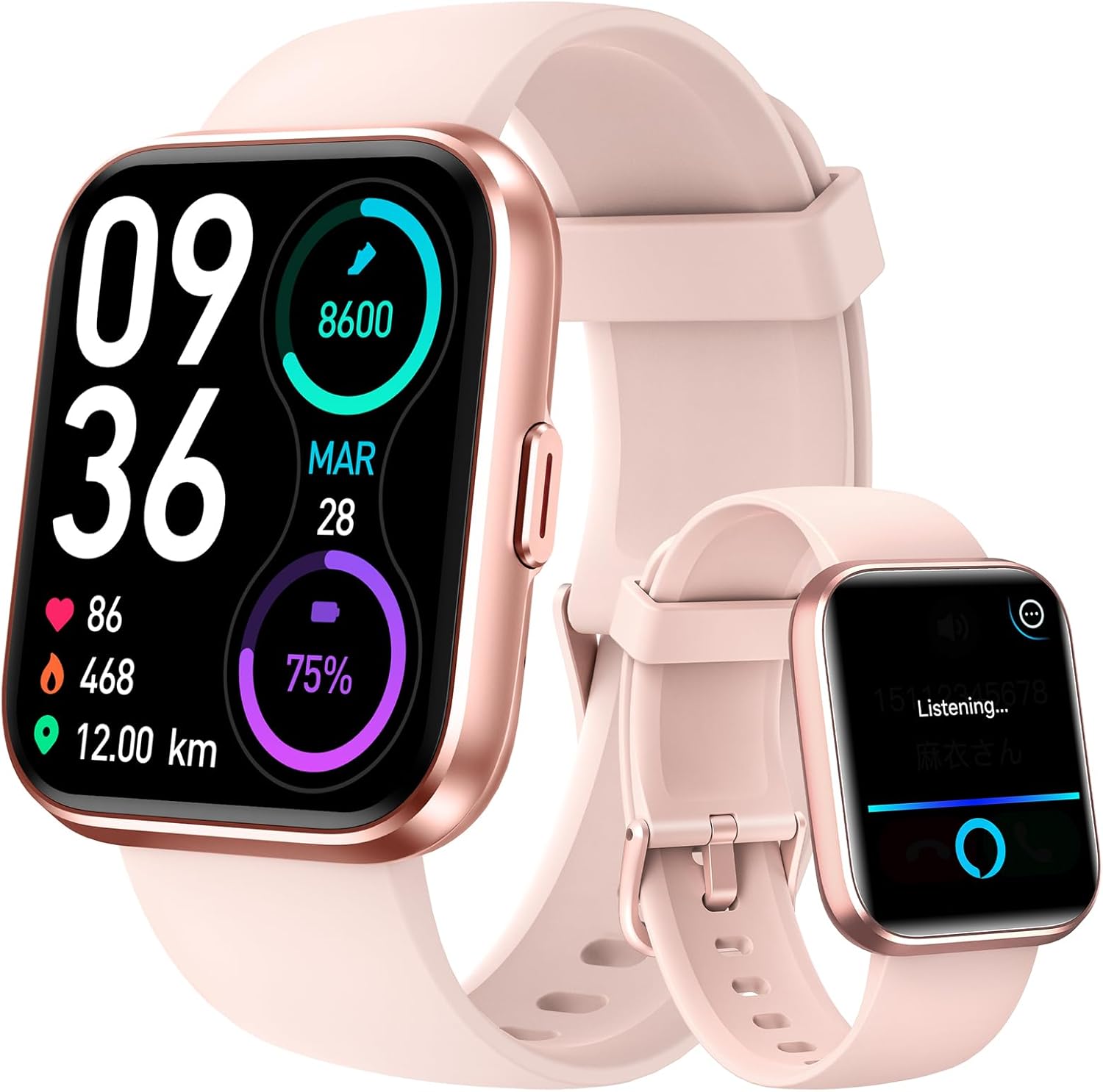 aeac Smart Watch for Women, 1.8" Touch Screen Fitness Watch with Heart Rate/SpO2...