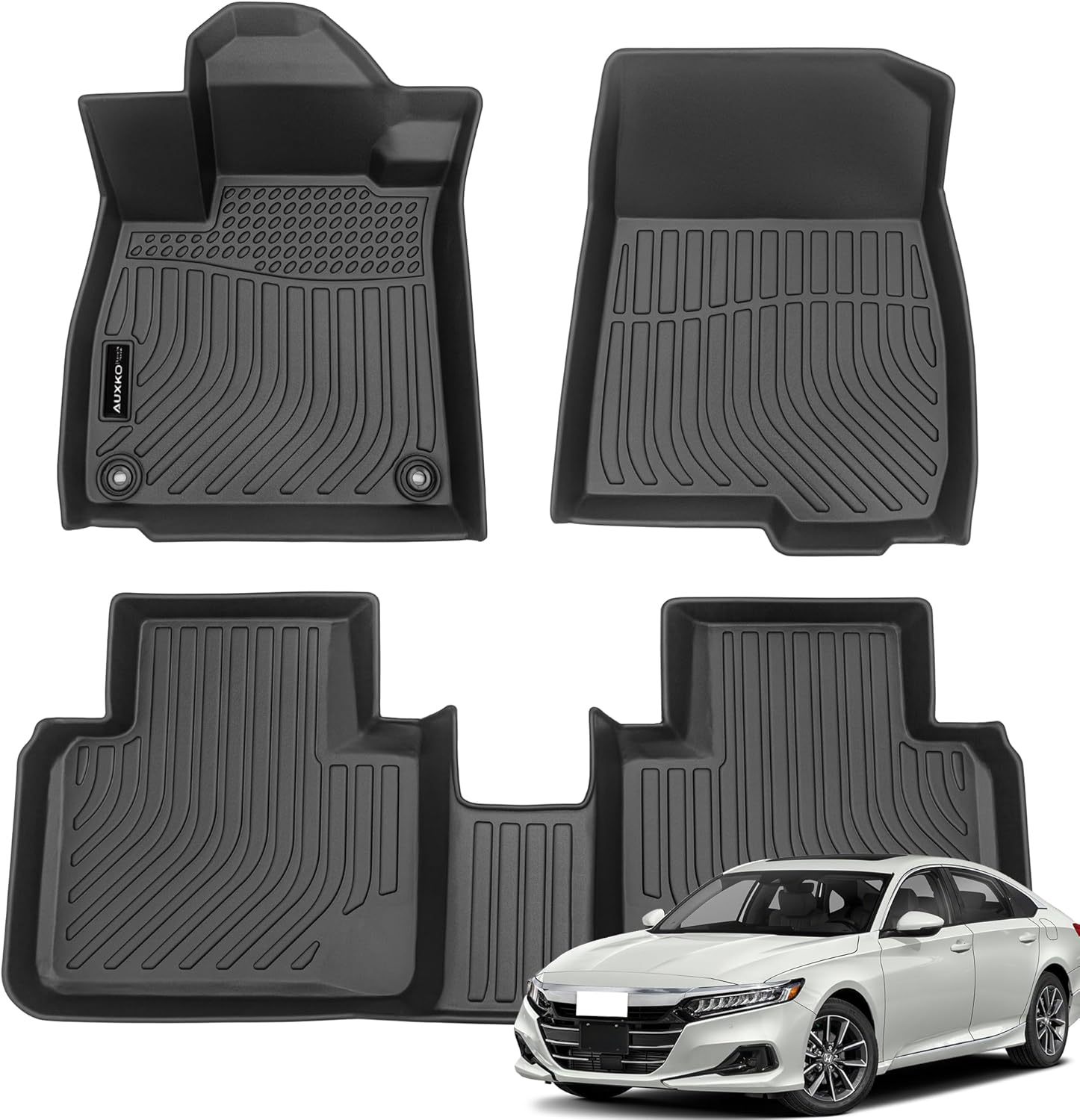 All Weather Floor Mats Fits for Honda Accord 2018-2022 TPE Rubber Liners Accesso...