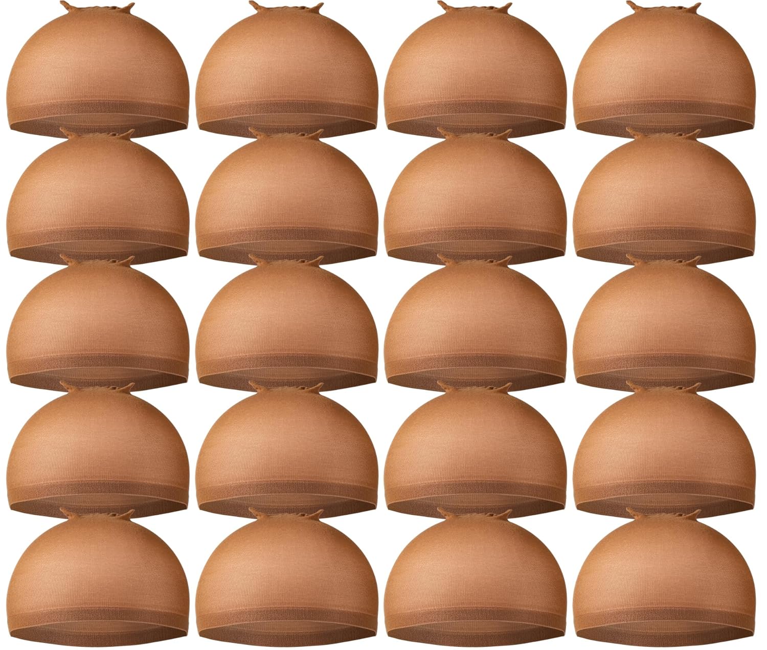 Teenitor Wig Caps, 20 Pack Stretchy Nylon Skin Tone Wig Application Caps for Wom...