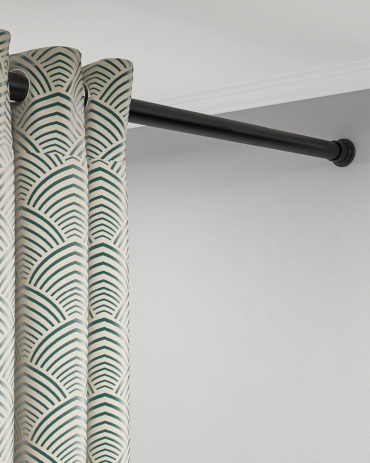 ALLZONE Spring Tension Curtain Rod,123 to 160 Inch...