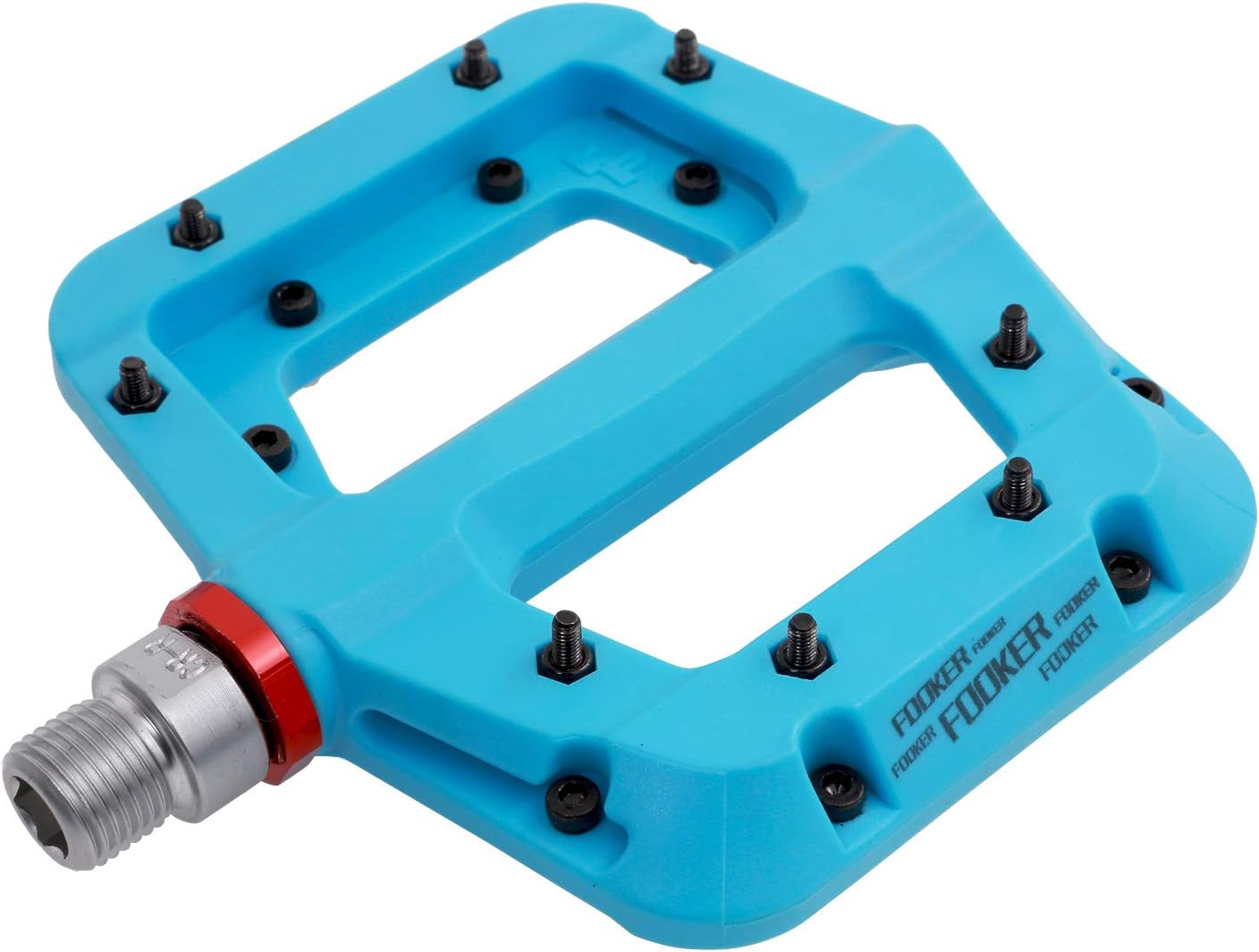 FOOKER MTB Pedals Mountain Bike Pedals 3 Bearing Non-Slip Lightweight Nylon Fibe...