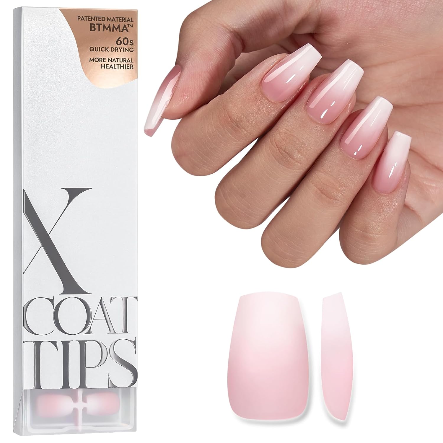 btartboxnails XCOATTIPS Ombre Nails - Press on Nai...