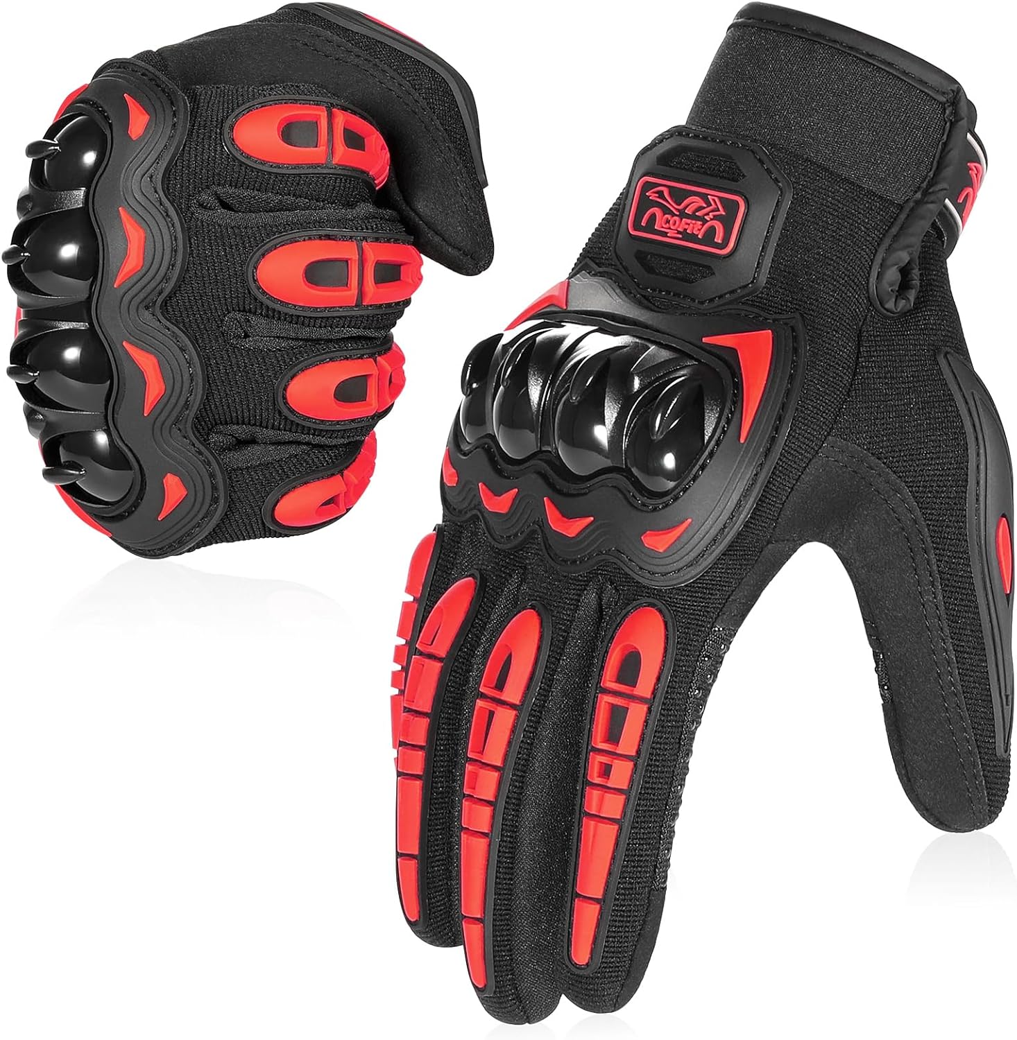 COFIT Motorcycle Gloves Breathable, Touchscreen Motorbike Gloves Anti-slip with...