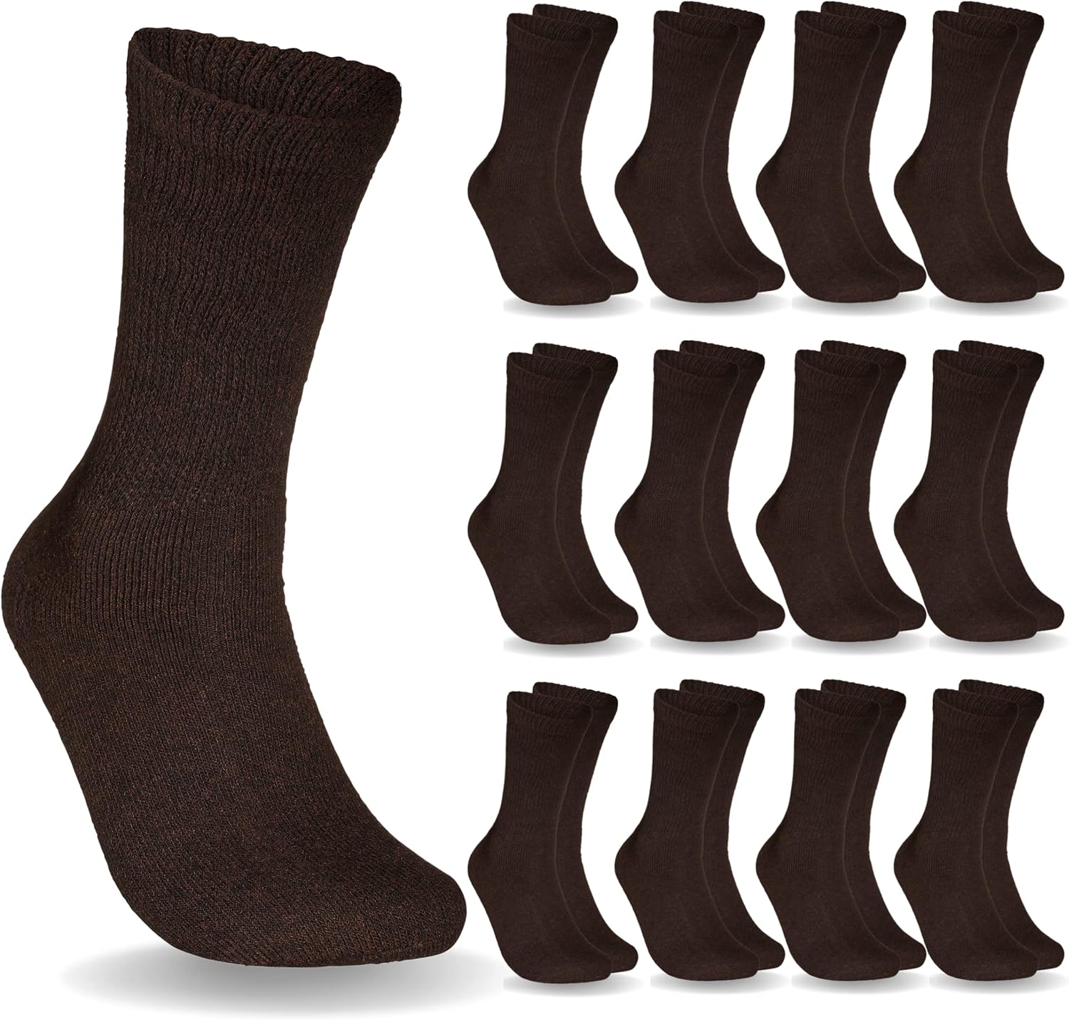Special Essentials 12 Pairs Cotton Diabetic Socks for Men & Women - Non-Binding...