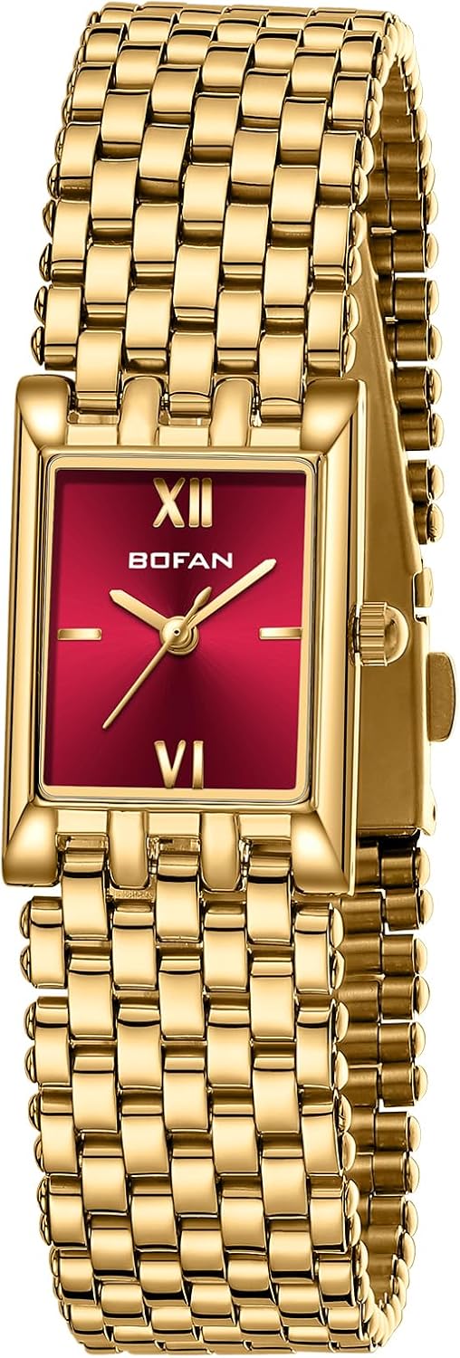BOFAN Gold Watches for Women Luxury Ladies Quartz Wrist Watches with Stainless S...