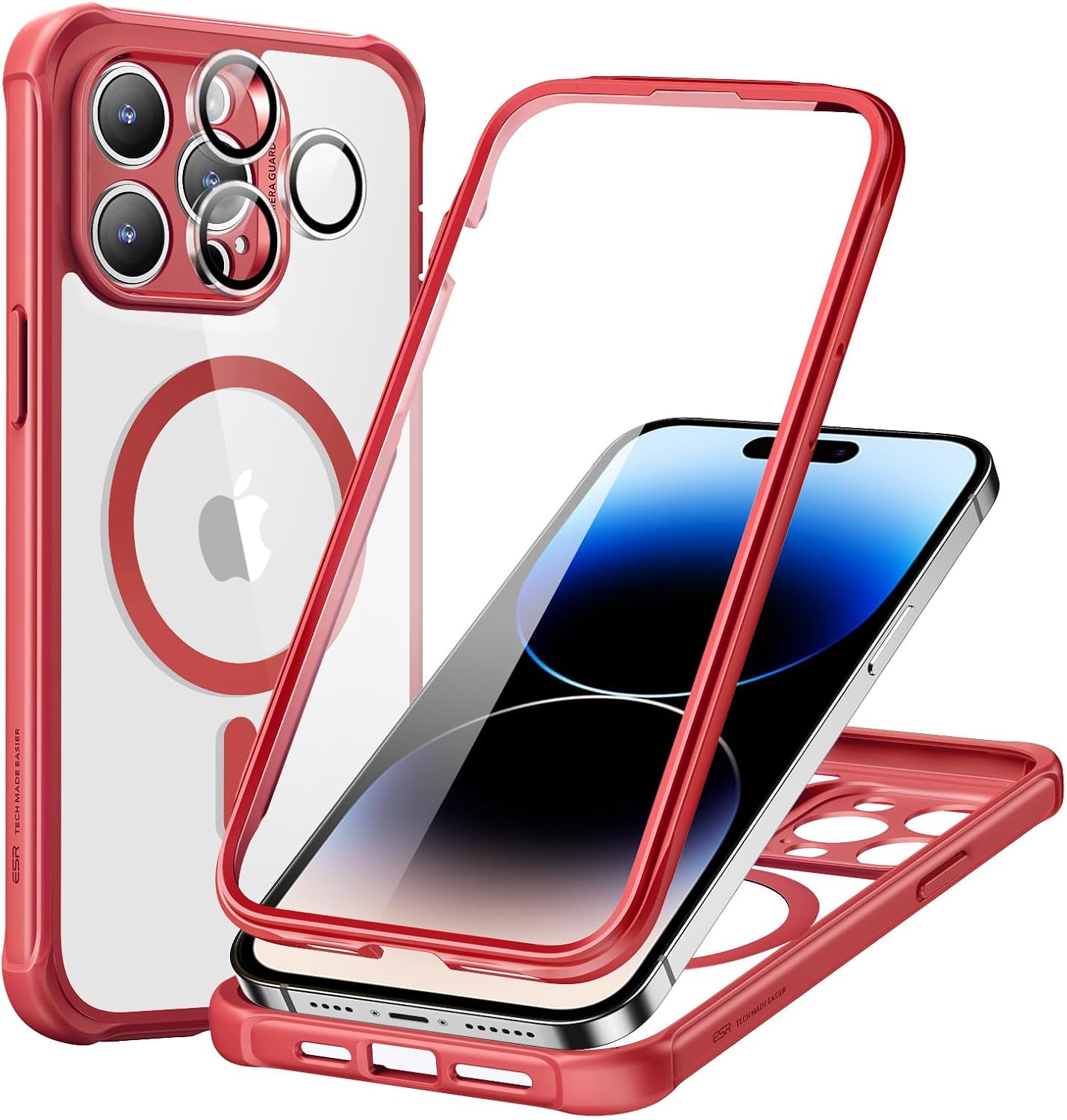 ESR Magnetic for iPhone 14 Pro Max Case [Compatible with MagSafe] Full-Body Mili...