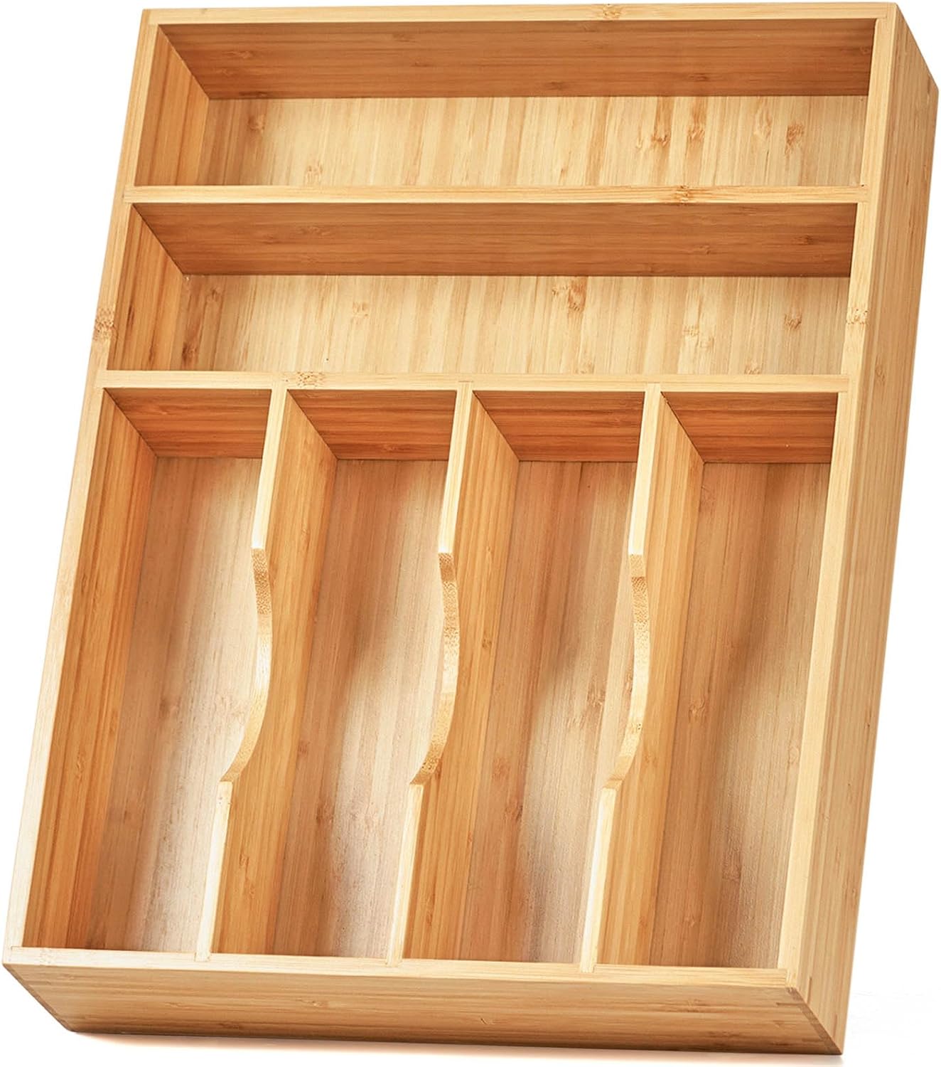Umilife Kitchen Drawer Organizer, 12 Inch Silverware Utensil Tray Holder, Extra...