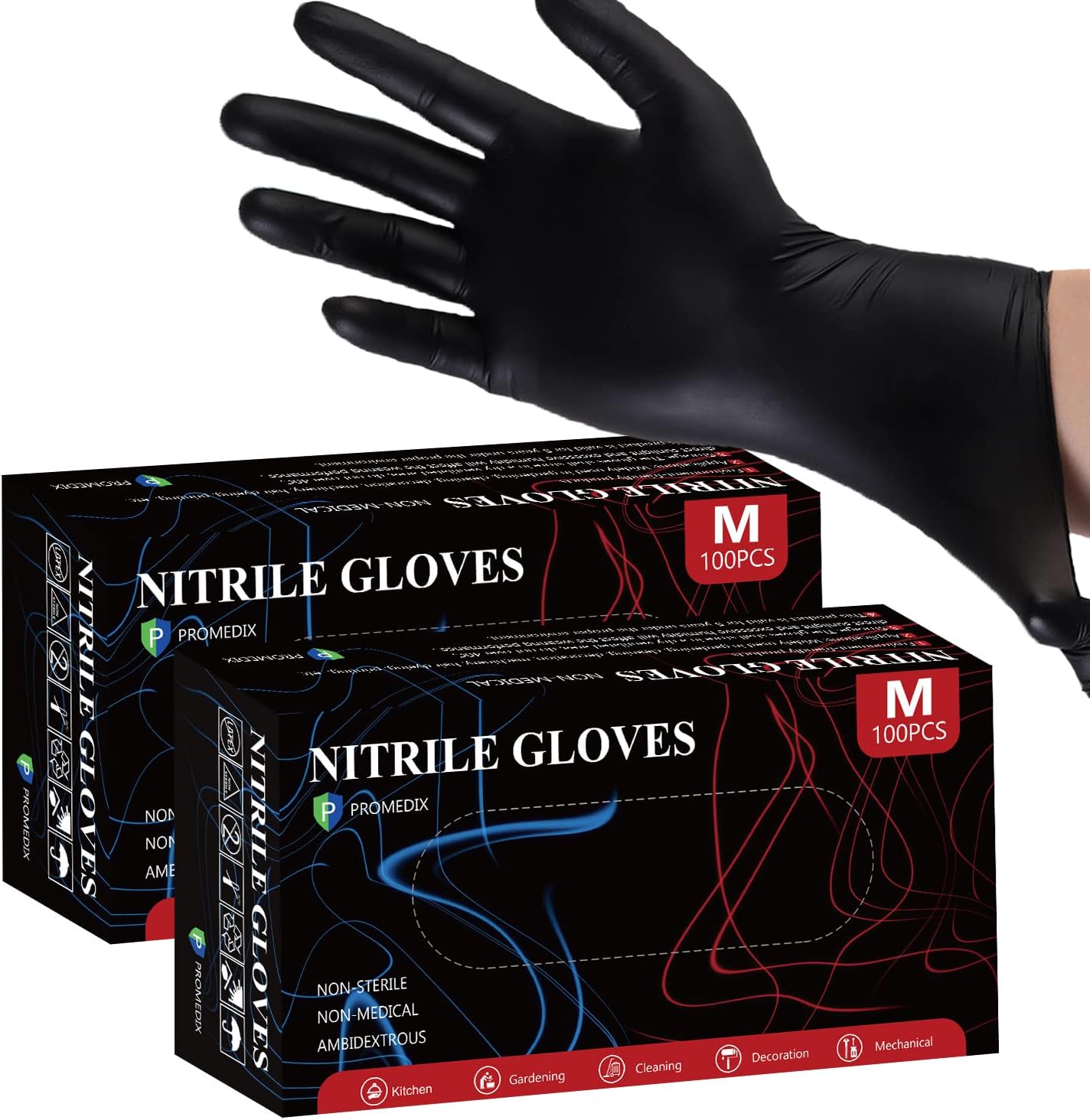 PROMEDIX P Nitrile Gloves, 4mil-Gloves Disposable Latex Free, Disposable Gloves...